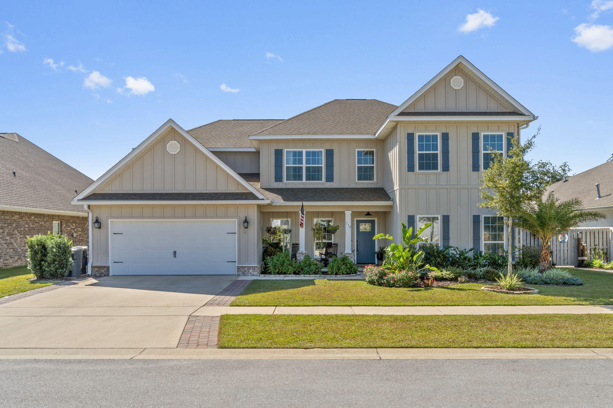 Built in 2019, this stunning 6-bedroom, 4-bath home features a spacious layout with a formal dining room and a huge game room, perfect for entertaining or relaxing. Located on a lot that backs up to a serene wooded preserve, this property offers both privacy and natural beauty.Inside, you'll find upgraded finishes throughout, including granite countertops in the kitchen and bathrooms, stainless steel appliances (microwave, stove, dishwasher), and brushed nickel plumbing fixtures. The master suite features a luxurious 5ft tile shower, and elegant crown molding adds a touch of sophistication to the entryway, dining room, and master bedroom. EVP flooring extends through all common areas for a modern and durable touch.Additional highlights include gas stub outs, a gas hot water heat rear gutters, and full irrigation for easy maintenance. The home also includes a Smart Home system and a kitchen water filtration system for added convenience.