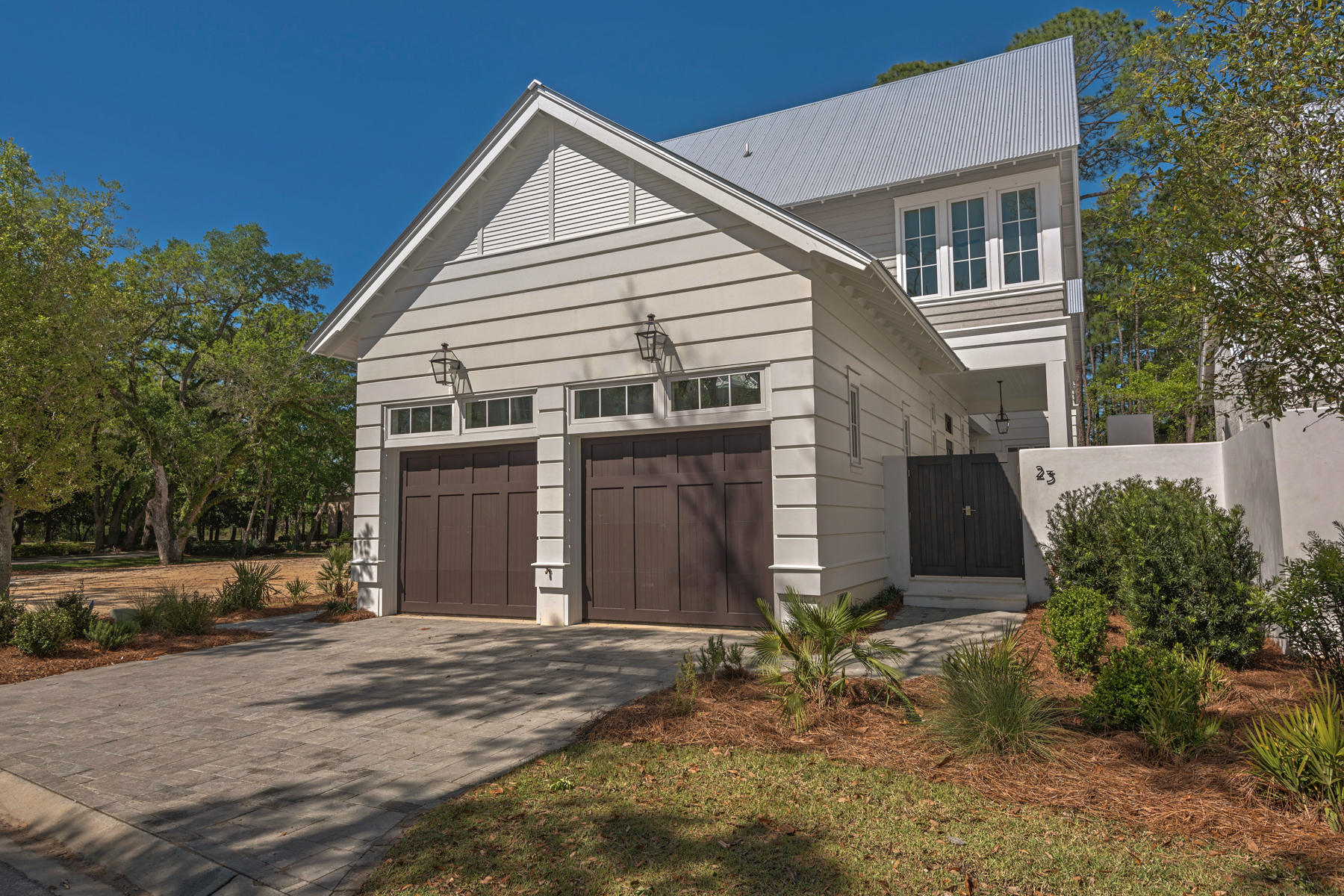 New construction custom home designed by Geoff Chick now available in Churchill Oaks, south Walton's premier boating and waterfront community. This 4 bedroom, 4.5 bath home features designer finishes and fixtures throughout along with over-sized bedrooms and closets. Spacious outdoor living is the focal point of the first level with an open kitchen to dining to living area floor plan and junior master suite. The second floor features the primary master suite, steam room, beverage center, screened porch and two guest suites. A must see home for luxury home buyers, call today for more information.