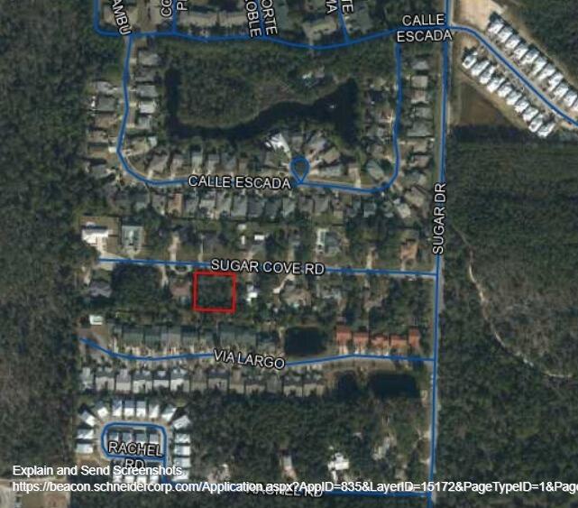 At nearly 1/2 acre, Lot 15 Sugar Cove Road is the largest residential parcel available on the west end of 30A, and at one of the lowest prices. This parcel is flat, lightly wooded, and on a short street with only 18 parcels, making for ultimate privacy. A foot trail through state land is accessible at the end of the street, enabling an easy walk to Butler Elementary and 30A. No build-out deadline, no HOA, flood zone X.