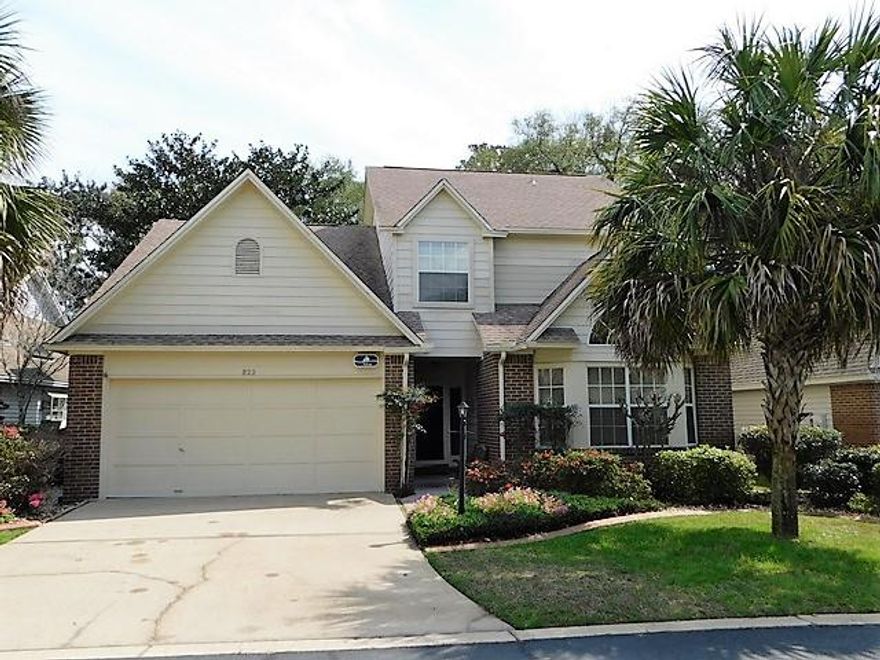 This immaculate one owner home is located in the popular Fairway Lakes subdivision of Bluewater Bay. The oversized lot overlooks the 1st fairway of the Lakes Course. Pride in ownership is evident in this spacious 4Br 21/2 Bath home with high ceilings and lots of windows to let in an abundance of natural light. Large kitchen has room for a breakfast area and has double doors leading out to the patio. The great room/dining area leads out to the sunroom. Large master bedroom, master bath and half bath are located on the 1st floor. The 3 additional bedrooms and full bath are located on the 2nd floor. Located in the heart of Bluewater Bay, it is within walking/biking distance to the Bluewater Golf Club, Tennis Center, 2 community swimming pools and the Marina. The roof was replaced in 2012.