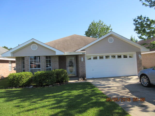 Situated in the ever popular Emerald Village Subdivision just outside Hurlburt Field, this all brick 3 bedroom 2 bath home has privacy fenced back yard, sprinkler system with lawn pump, and manicured lawns. Inside you will find a bay window with the first bedroom, split bedroom design and large master bedroom with double vanity master bath with walk-in closet. This home has been very well maintained. Washer and dryer remains but not warranted. Great neighborhood with sidewalks and minutes from everything!!! Must have good credit and proof of income!!!