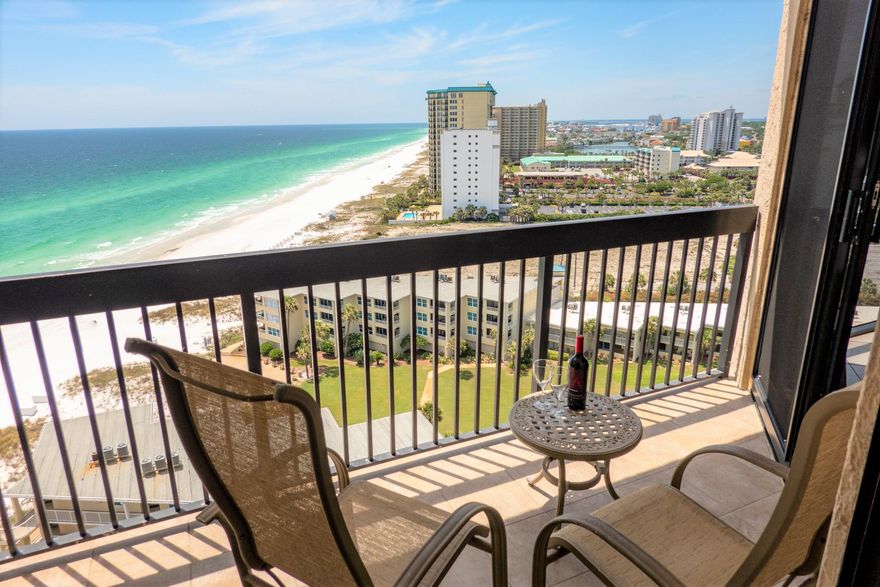 Amazing 17th floor unit with breathtaking Gulf and Destin views! This unit has a superior layout and location with beautiful views from the living area and bedroom. Imagine waking up to waves crashing on the beach, and falling asleep overlooking the gorgeous city lights! Featuring tile floors, granite counters, stainless steel appliances, and modern furniture, this condo is ready to enjoy with no work required! The unit has had a steady income of $32,000 for 2018 and 2019 with lots of owner use, and has bookings for 2020! Sundestin's location & amenities are unparalleled with plenty of private beach space, indoor & outdoor pools, a kid's splash pad, fitness center with sauna, indoor & outdoor hot tubs, bar & restaurant, shopette & coffee bar, & updated entertaining space for large parties!
