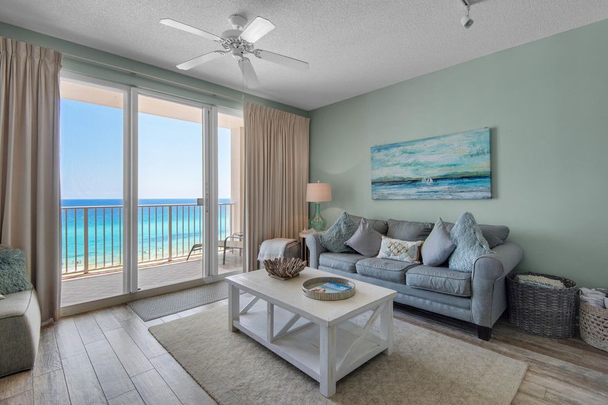 This turnkey fully furnished 1-bedroom condo at Majestic Sun offers the epitome of coastal living. Wake up to breathtaking Gulf views from your private balcony.Inside, you'll find a stylishly updated kitchen with granite countertops, a comfortable living area with a queen sleeper sofa, and a master suite with a king bed and private half-bath.Recent updates include a new HVAC system (2017) and a new water heater (2020), ensuring comfort and peace of mind.