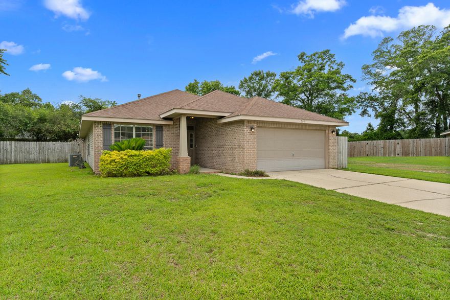 Inviting 4-Bedroom Home with Split Floor Plan, Custom Touches & Relaxing Outdoor Retreat! Tucked away in a small, low-traffic subdivision, this 4-bedroom, 2-bathroom home offers the ideal blend of comfort, style, and space--perfect for a growing family or anyone who loves to entertain. As you enter, you're welcomed by an airy, open-concept living area with high ceilings. The heart of the home is the custom electric fireplace --a stunning focal point that sets a cozy tone year-round and makes the perfect backdrop for holiday decorating.  The spacious kitchen is flooded with natural light and offers ample cabinetry, a deep pantry, a sunny breakfast nook, and a convenient bar-height counter the perfect spot to sip your morning coffee or help with homework. Adjacent to the kitchen is a versatile bonus space that can serve as a formal dining room, home office, or playroom, tailored to your lifestyle needs. The split floor plan provides added privacy, with the primary suite tucked away from the guest bedrooms. Enjoy a large walk-in closet, double vanity, soaking tub, and separate shower your own private retreat at the end of the day. Step outside to your personal backyard escape. The custom paver patio sets the stage for outdoor entertaining, and the high-end saltwater hot tub (conveys with acceptable offer only) invites you to unwind under the stars. There's plenty of room for pets and play, and the covered patio is perfect for summer evening meals or weekend lounging. This home is ready to be lived in and loved. Don't miss the chance to tour this charming property schedule your showing today!