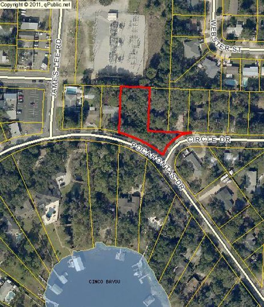 Centrally located residential lot consisting of .6 acres, no HOA and it is ready to be cleared for your new home. This vacant lot is situated across the street from bayou front estate homes and shopping and water front restaurants are nearby.