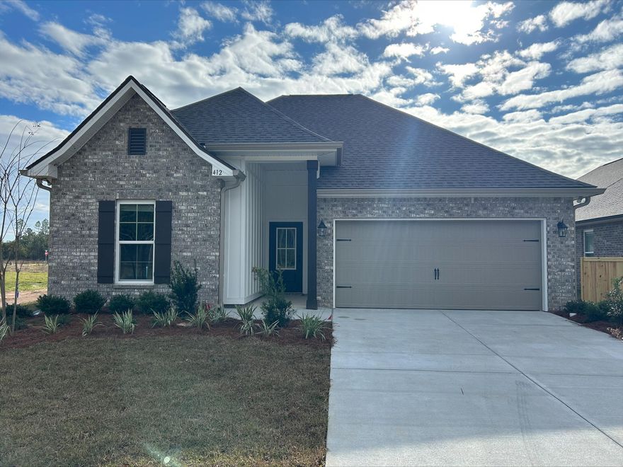 The TRILLIUM IV H in Natureview community offers a 3 bedroom, 2 full bathroom, open and split design. Upgrades added (list attached).Special Features: double vanity, garden tub, separate custom tiled shower, and walk-in closet in master bath, kitchen island, walk-in pantry, boot bench in mudroom, covered porches, recessed lighting, crown molding, ceiling fans, framed mirrors in all baths, smart connect WIFI thermostat, smoke and carbon monoxide detectors, landscaping, architectural 30-year shingles, flood lights, and more! Energy Efficient Features: water heater, electric kitchen appliance package, vinyl low E windows, and more! Energy Star Partner.