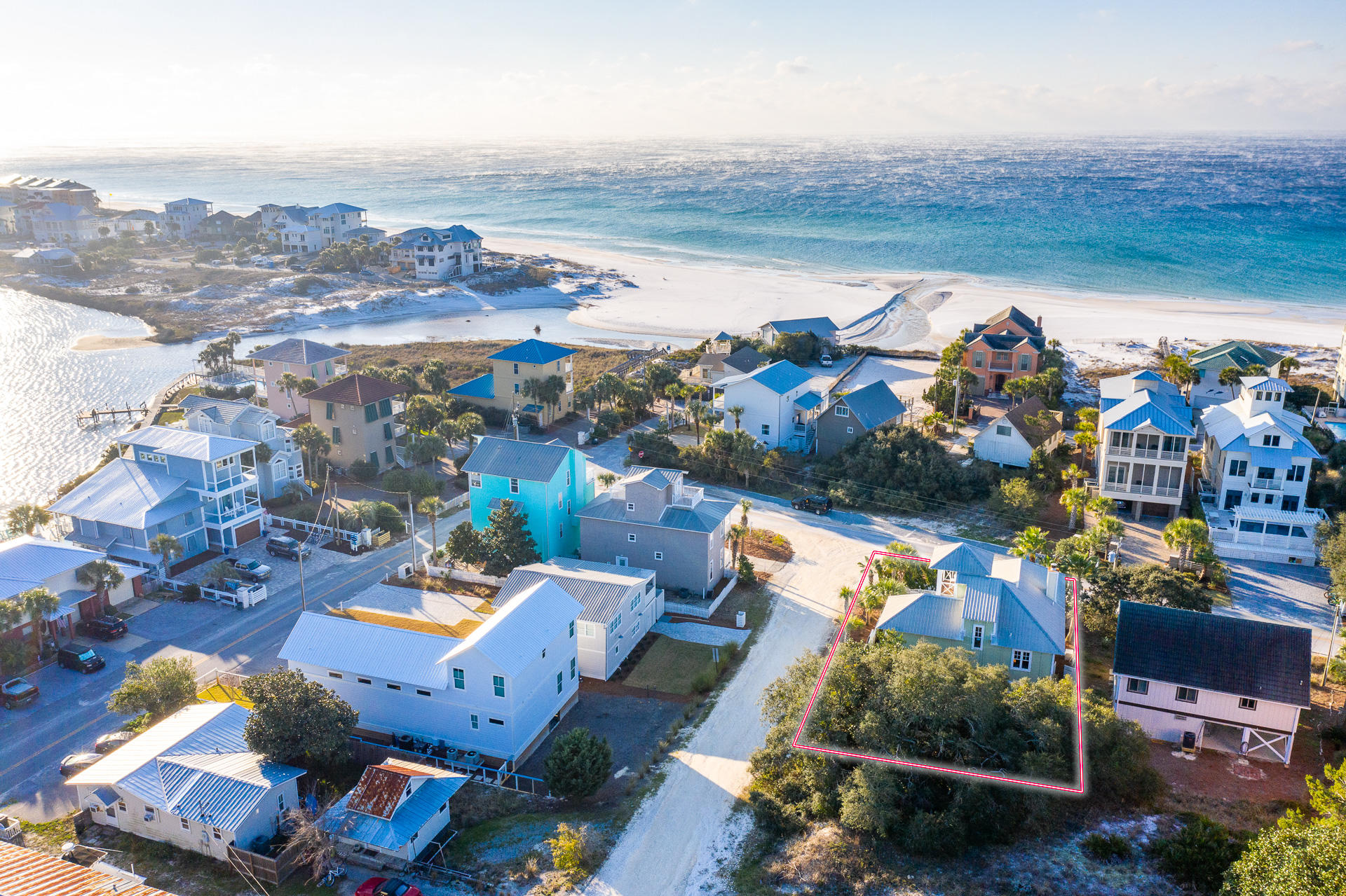 Located just steps off the beach with beautiful coastal dune lake and Gulf views, 431 Eastern Lake Road is perfectly positioned in this relaxing, and beautiful area of Seagrove. This 4 bedroom beach home is situated on a corner lot, just a 3 min walk to both beach, and Eastern lake accesses.Upon entering the property, you will notice a beautifully landscaped yard with a fenced-in courtyard and a nice size private pool. A perfect mix of sun and shade makes this area wonderful for relaxation and entertainment throughout the day. Multiple decks and a third floor tower offer gorgeous views and lots of comfortable seating to spend a ''happy hour'' or just enjoy the ocean breezes.The first floor of the home holds 3 bedrooms including one master, a guest bedroom, and a bunk room that sleeps