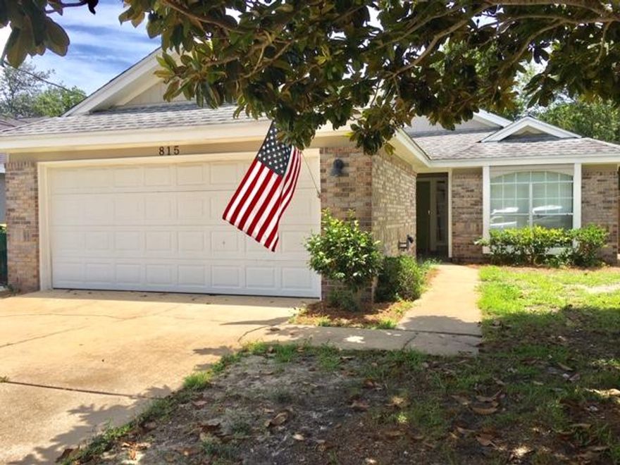 AVAILABLE: 4/30. SECURITY DEPOSIT = $1,895. SORRY, NO PETS/SMOKING. Covered front entrance. Open floor plan. Nicely remodeled a few years ago! Home features stainless steel appliances, pantry, recessed lighting, fireplace & cathedral ceilings. Split bedroom plan. Master w/ French doors, walk in closet & double vanity sinks. Carpet in the bedrooms, luxury vinyl plank/tile in the rest of the home. Florida room & inside utility room. 2 car garage w/ auto opener & storage. Off back of home you have an open patio for relaxing/entertaining. Privacy fenced backyard w/ lawn pump/sprinkler system on timer for easy lawn care. Convenient to schools, shopping, restaurants, beaches & Hurlburt AFB. Welcome home!