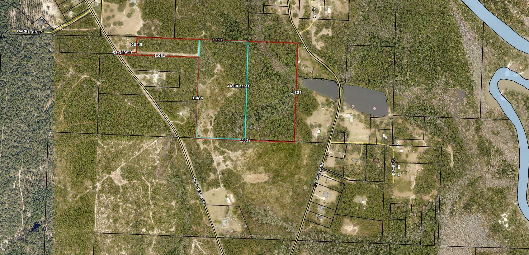 Perfect location with 45 Acres tucked away on Buck Ward Rd for future development or a private estate! Deeded access off East side of Buck Ward Rd to the property. See MLS 868495 & 868497