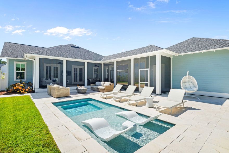 FULLY FURNISHED, TURN-KEY READY, BEST LOT ON THE MARKET. Pool, patio, deck for days, rear wooded privacy. Nothing like it on the market. 

Stunning 4-bedroom, 3.5-bathroom home showcases 2,550 square feet of thoughtfully designed open-concept living, featuring the desirable Ficus floor plan. Nestled on a large lot that backs up to a lush green space, you'll enjoy tranquil views and enhanced privacy. The newly added pool is situated perfectly to allow for plenty of patio and yard space to enjoy. 

Experience the best of coastal living with all that 30A has to offer. This property provides easy access to pristine beaches, local dining, and boutique shopping.  Watersound Origins is a haven of amenities, featuring a fitness center, seasonally heated pool, and playground for family fun. Enjoy the community golf course, walking trails, and tennis/pickleball/basketball courts.

Buyer to verify all information and dimensions.