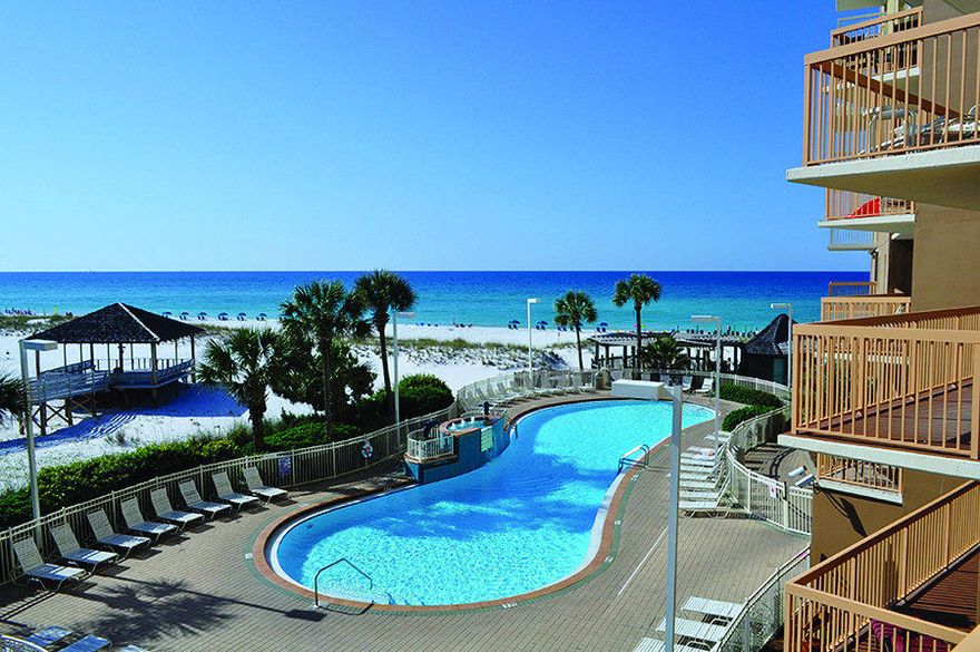 Don't miss out on this 2/2 updated condo with spectacular views of the gulf! Kitchen is gorgeous with updated cabinets, granite counter tops with large breakfast bar and stainless steel appliances. Owner just put in new sofas this year and new HVAC in 2014. Tile in the living/dining area make this unit highly desirable for vacationers. Enjoy views of the gulf from the main living area and the master bedroom. Located in the heart of Destin we have the best amenities including:tennis courts, 3 pools,fitness center, sauna and steam room,spa,large sunbathing deck, poolside tiki bar, cafe,24 hr front desk and security.