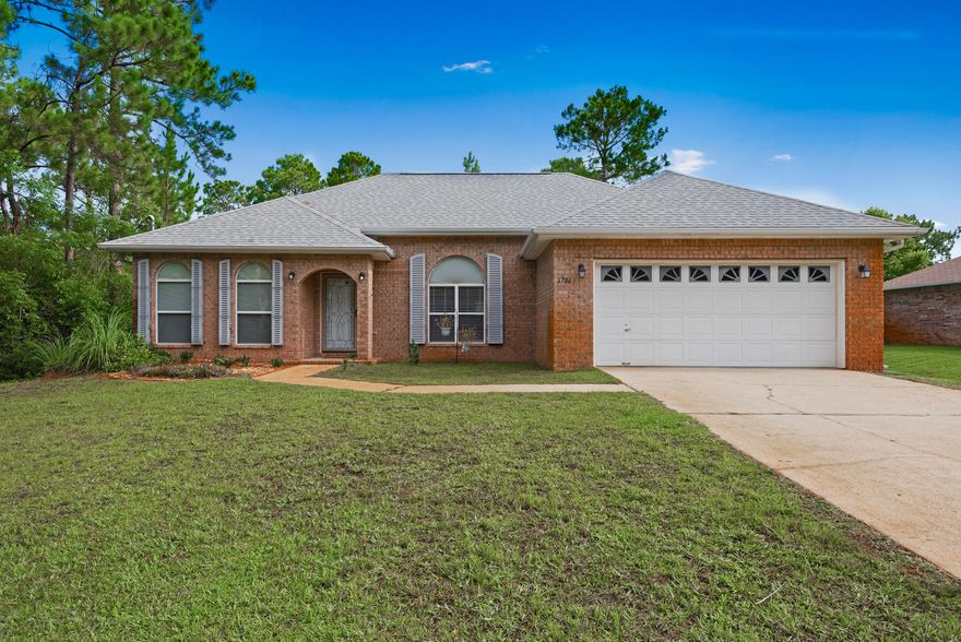 This is a great 3 BR/2Bath family home in HBTS. It is located on an oversized corner, partially wooded lot. The home was used as a 2nd home for the past 13 years. It recently had a new roof installed, new tile in the great room, dining and kitchen area, 15K in metal hurricane shutters that cover all windows. The interior of the home was just repainted in beautiful neutral colors. It has a 2 car garage with garage door openers. MBR has ensuite bathroom and walk-in closet. The other 2 bedrooms have a bath in between. Home features split floor plan, cathedral ceilings in great room and is move-in ready!