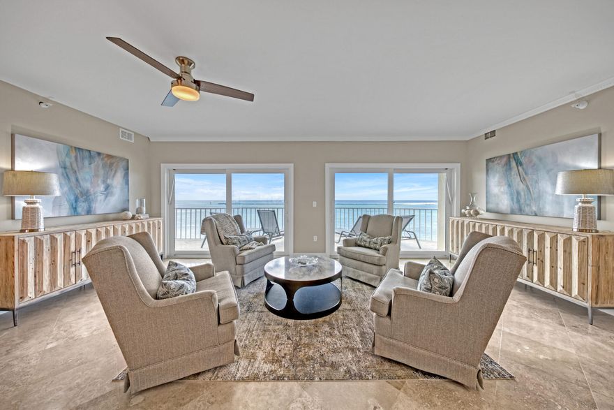 Come experience some of the best views in Destin. You can lay in bed and watch all the boats catching bait in the Destin Pass or walk to the other side of the unit and enjoy the views of the Destin Harbor. The unit features a large kitchen with a wrap around bar and granite counter tops in the center, two living rooms, two bedrooms facing the Destin Pass and Gulf and one bedroom facing the Harbor, Two large balconies one facing the Pass and the other overlooking the Harbor.  There is also another room that is currently being used as a home office but can be converted into fourth bedroom or bunk room for the kids. These units are highly sought after and rarely come on the market. A boat slip with a newer 26,000# lift and storage unit can be included in the purchase at an additional cost.