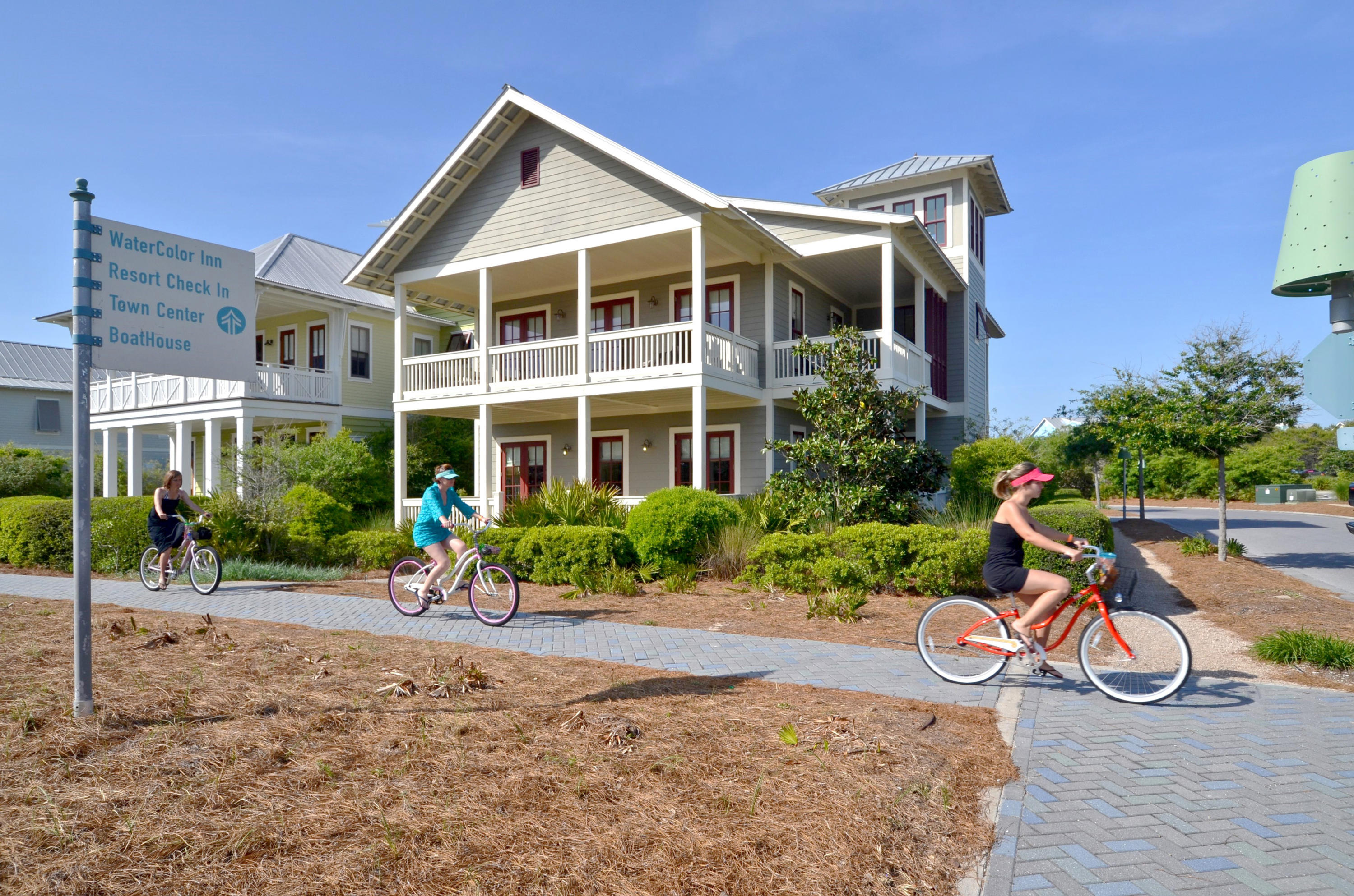With an unbeatable location along Scenic Highway 30A across from the beach in the premier WaterColor community, this impeccable residence offers a 4BR/4.5 BA main home, a 1BR/1BA carriage home and a tower lookout with stunning Gulf and area views. The beautifully appointed interior spaces feature newly painted walls, open concept living and dining, gorgeous hardwood floors and designer furnishings. A generous kitchen includes state-of-the-art appliances, custom cabinetry, a glass tile backsplash, a breakfast bar and a separate wet bar area. The second-floor master suite makes the perfect owner's retreat with a large bathroom and direct access to a spacious balcony. A secondary living room on the second story provides extra room for guests to relax while the carriage home over the