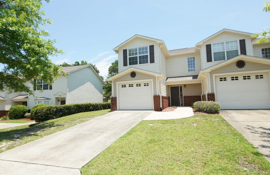 3 bedroom , 2.5 bathroom townhome in Eagles Landing south of I-10. Eagles Landing comes with a community pool, children's play area and additional parking for trailers/boats. Downstairs has a galley kitchen that overlooks the large living, half bath, under stairs storage and single care garage. All bedrooms are upstairs , the master has attached bathroom. Additional 2 bedrooms share the second full bath. Outside there is a small yard area ( unfenced) All yard maintenance is taken care of by the HOA. . Pets may be allowed with owner approval and a non refundable pet fee. This is a non smoking unit. All applicants 18 years or older must fill out an application @ www.nicevillerentals.com