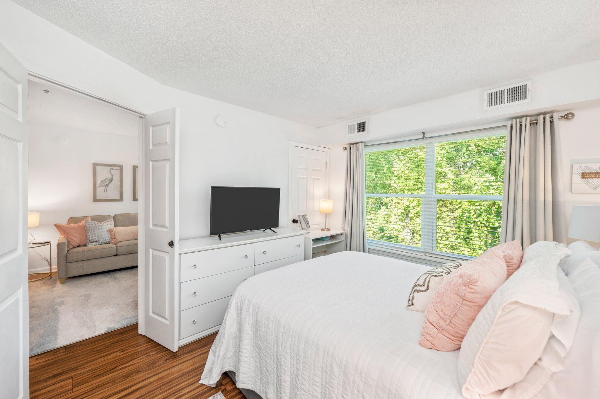 Escape to this beautifully renovated one bedroom, one bath condo just steps away from the shops of Grand Boulevard. Located in Miramar Beaches best kept secret, The Pointe of View Condominiums, this completely updated condo is right in the heart of Miramar Beach, only a short .25 miles from the white sandy beaches of 30A and the entrance of Sandestin. With an onsite gym and pool and surrounded by fine dining and shopping, this is a perfect location for owners and investors alike. Rest assured knowing all the appliances and furnishings are new and in pristine condition including a brand new HVAC unit which was just installed, as well as new copper plumbing in the bathroom. Being sold completely furnished and move in ready, this is a rare gem that won't last long!