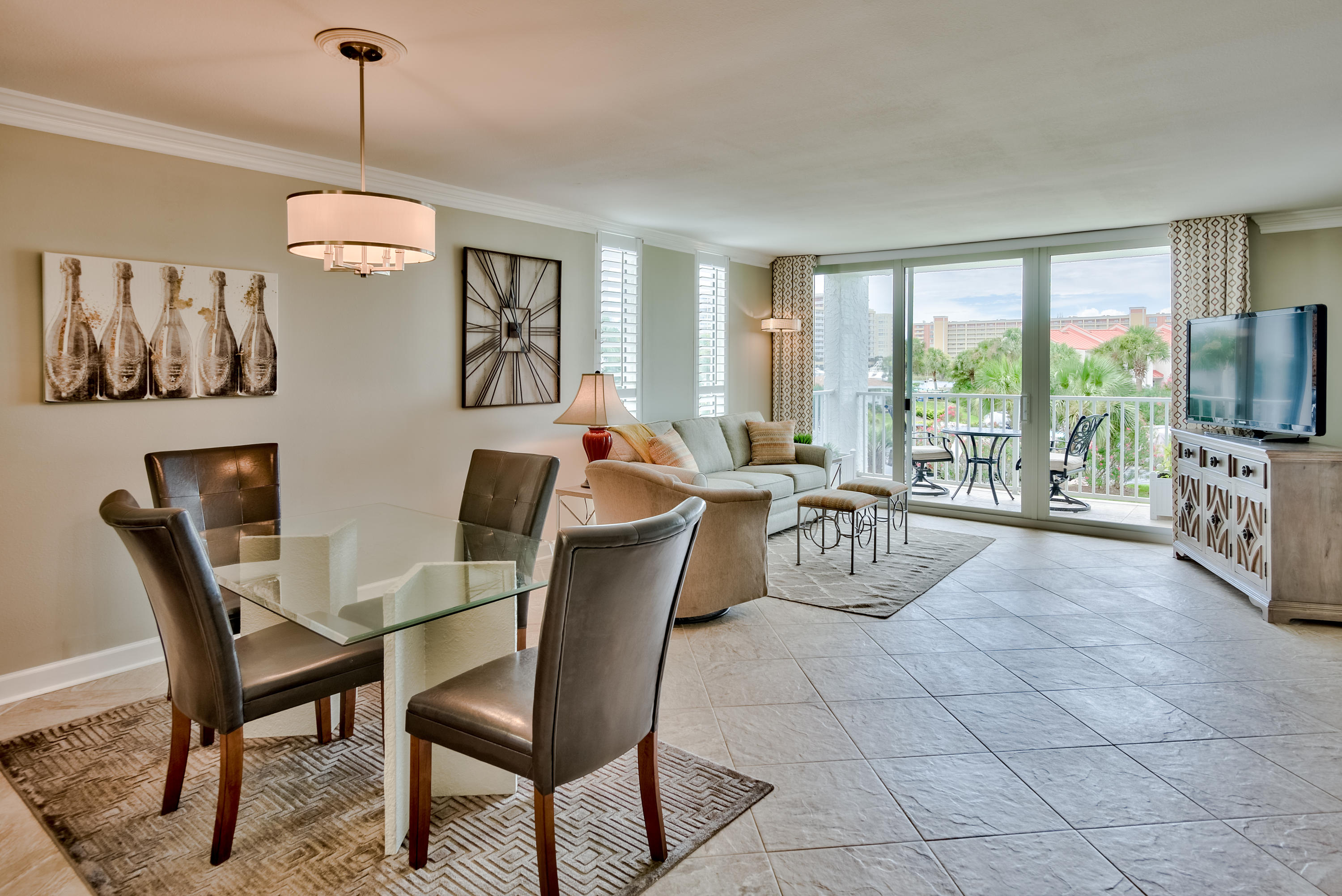 Boat slip A9 and boat lift is included with this Dolphin Point condo. It is about a 5 minute stroll to the beach.with deeded beach access at the end of Moreno Point Rd. This is an end unit so extra windows and extra light. This unit is tastefully furnished and ready for new owners. This home is immaculate and completely remodeled and has never been a rental. The windows and sliding glass doors are new. Dolphin Point amenities include a Marina, pool), owner's clubhouse, and there's even a sandy beach area overlooking the Destin Harbor Lagoon. Relax and enjoy the BBQ area while enjoying the views of Destin Harbor and gorgeous sunsets. Enjoy fishing from the docks. All measurements & data approximate buyer to verify. Extra storage in the Hallway.