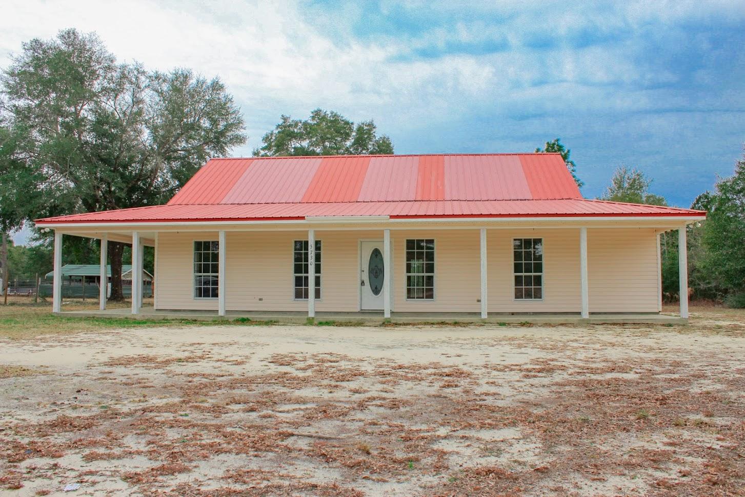 Back on the market! Come take a look at this adorable country home! This three bed two bath has a charming wrap around porch for you to sit out and enjoy your surroundings. The bedrooms are very spacious and split. Home has very recently had wood look tile put in and interior has been painted. Home is sitting on an acre off of a paved road. Buyer to verify all information and measurements deemed important.