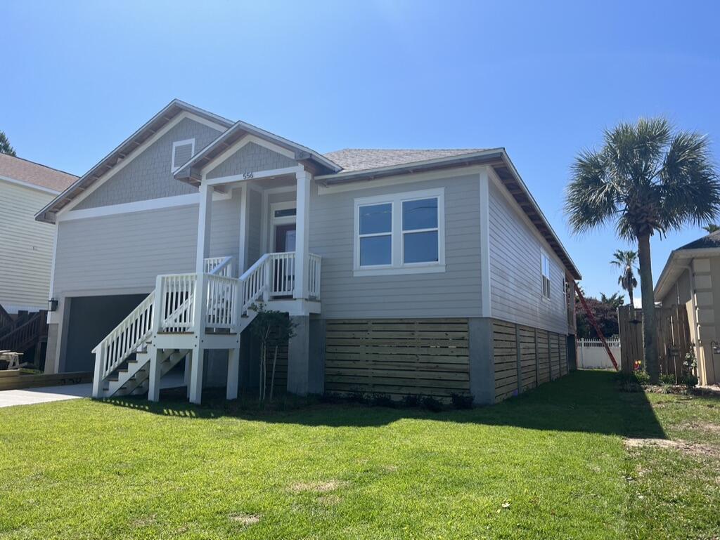 This waterfront subdivision includes a community dock with boat slips with swimming platform & gazebo. Located minutes from Hurlburt Field. Great property for people wanting to enjoy the Florida lifestyle. This new build has a large kitchen/dining area, an open living room with tray ceilings, a den that can be used as an office or an additional room, four bedrooms, and two and a half bathrooms. Brand new Whirlpool appliances, laminate floors and canned lights throughout the home. Covered patio with a ceiling fan, two car garage, four driveway spaces. It is located in the highly sought after Sparkling Waters subdivision. This waterfront subdivision includes a community dock with swimming platform & gazebo. Excellent for enjoying a fun day at the beach or fishing. No short term rentals.