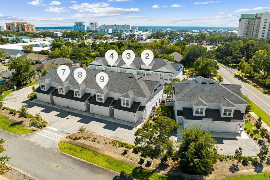 Owning six units at Beach Lofts in Destin gives investors a rare chance to secure immediate cash flow in one of the most consistent rental markets along the Emerald Coast. Four of the six units are already leased at an average of $2,900 per month, which means income starts on day one with clear potential for rent growth as demand continues to rise. Buyers also have the flexibility to purchase fewer units if desired, with six being the maximum available in this bulk offering. Each townhome offers approximately 1,758 square feet of thoughtful design beginning with an open main level where a spacious family room flows to the covered patio through double doors. The kitchen brings plenty of appeal with white cabinetry, stainless steel appliances, and a large island with seating. A half bath completes the main level. Upstairs, all three bedrooms are well appointed including a large primary suite with a window seat, walk-in closet, and private ensuite with double vanity, tile shower, and water closet. The secondary bedrooms share a hall bath with a double vanity and shower/tub combo, and both bedrooms open directly onto an upstairs covered patio overlooking the pool  a feature renters love.

Location is another standout. Beach Lofts sits close to Destin Commons, HarborWalk Village, and the emerald waters Destin is known for. Transportation is effortless with quick access to Highway 98 providing seamless connectivity to nearby communities and major conveniences. With an HOA of $975 dollars per quarter and average insurance of $2,200 dollars per unit, operating costs remain attractive while the long term upside stays solid. This is a clean, well positioned multi unit opportunity built for steady returns and future appreciation.