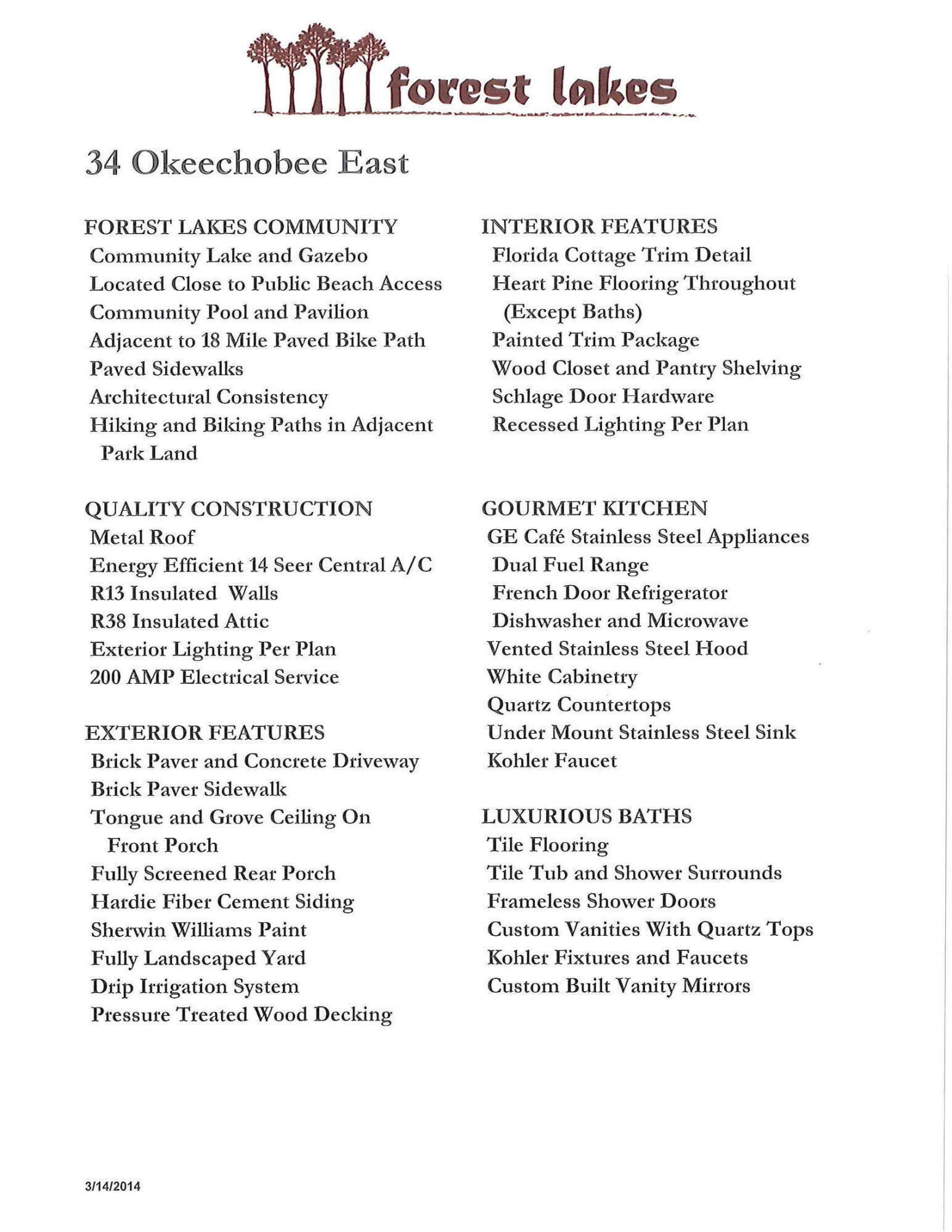 FOREST LAKES - Residential