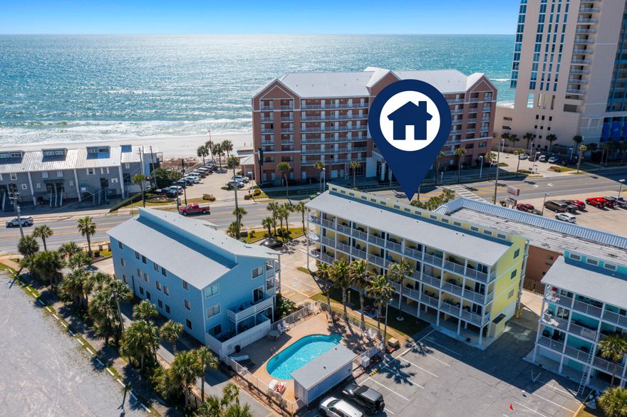 **STUNNING CONDO IN PRIME LOCATION!** Located directly across the street from the BEACH, this 1 BED 1 BATH condo is an ABSOLUTE MUST SEE!! This RENT-READY condo has an AMAZING BALCONY overlooking the POOL, plus GULF VIEWS from your front door! This unit has been completely upgraded and features Tile flooring throughout, NEW Shaker Style Cabinets in both Kitchen and Bath, NEW Granite Countertops, and NEW Stainless Steel appliances. Additionally, all light fixtures, outlets/receptacles, and plumbing fixtures have been replaced. HVAC 2019, Water Heater 2019, BEAUTIFULLY DECORATED with all new furniture and decor, which has not been used by guests. All interior items convey including the NEW stackable Washer/Dryer. Sand Castles West has just completed a MAJOR EXTERIOR RENOVATION including, New Impact Rated Windows & Sliding Glass Doors; NEW Balconies, Hardie Board Siding, Walkways, Stairs, Railings, etc. The list goes on and on!. SAND CASTLES WEST is located on the HIGHLY DESIRABLE West End of Panama City Beach and is just steps away from the sandy white beaches and emerald water. This AMAZING location is just minutes to Pier Park, dining, shopping, entertainment and the BEST PCB has to offer. The NEW McGuire's is within walking distance!! And only 13 miles from NWFL Beaches Intl Airport (ECP). THIS UNIT WILL NOT LAST! COME SEE IT TODAY! Note: Pets allowed for OWNERS only.