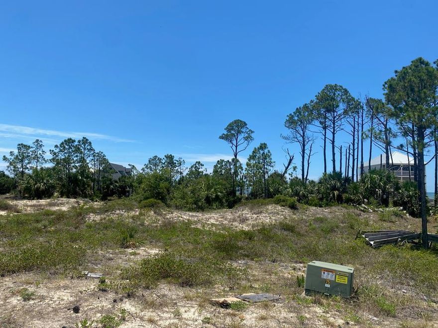 The Beautiful Gulf is south of this 1st Tier lot's southern boundary, giving it a water view and a coastal setback in the gated Reservation subdivision.  Deeded water access to the beach is accessible over the  boardwalk west of the lot. There is a pool just across the cul de sac from the home site.  The entry of Reservation Way is located a few miles from the Indian Pass boat ramp.  Apalachicola and Port St Joe offer convenient shopping and dining to everyone enjoying the area and the Gulf.