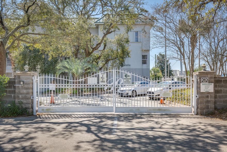 Live on the Destin Harbor, as part of the vibrant Harbor Walk Community, with spectacular views of the Harbor, East Pass, and the Gulf of Mexico. Skip all the traffic with a short walk to fishing boats, shops, restaurants and water activities, along a dockside walking path. Truly live the dream life in this authentic gated community nestled in the heart of Destin. Take in all the good vibes, historical oak trees, and gulf breeze. You'll enjoy the private pool overlooking the harbor and year round community activities that make this a one of a kind place to live.This open concept unit with 9 foot ceilings has real hardwood floors in both bedrooms and large porcelain tile throughout the rest of the unit. Large garden tub and separate shower in Master. Walk in closet in M.BR; Spacious