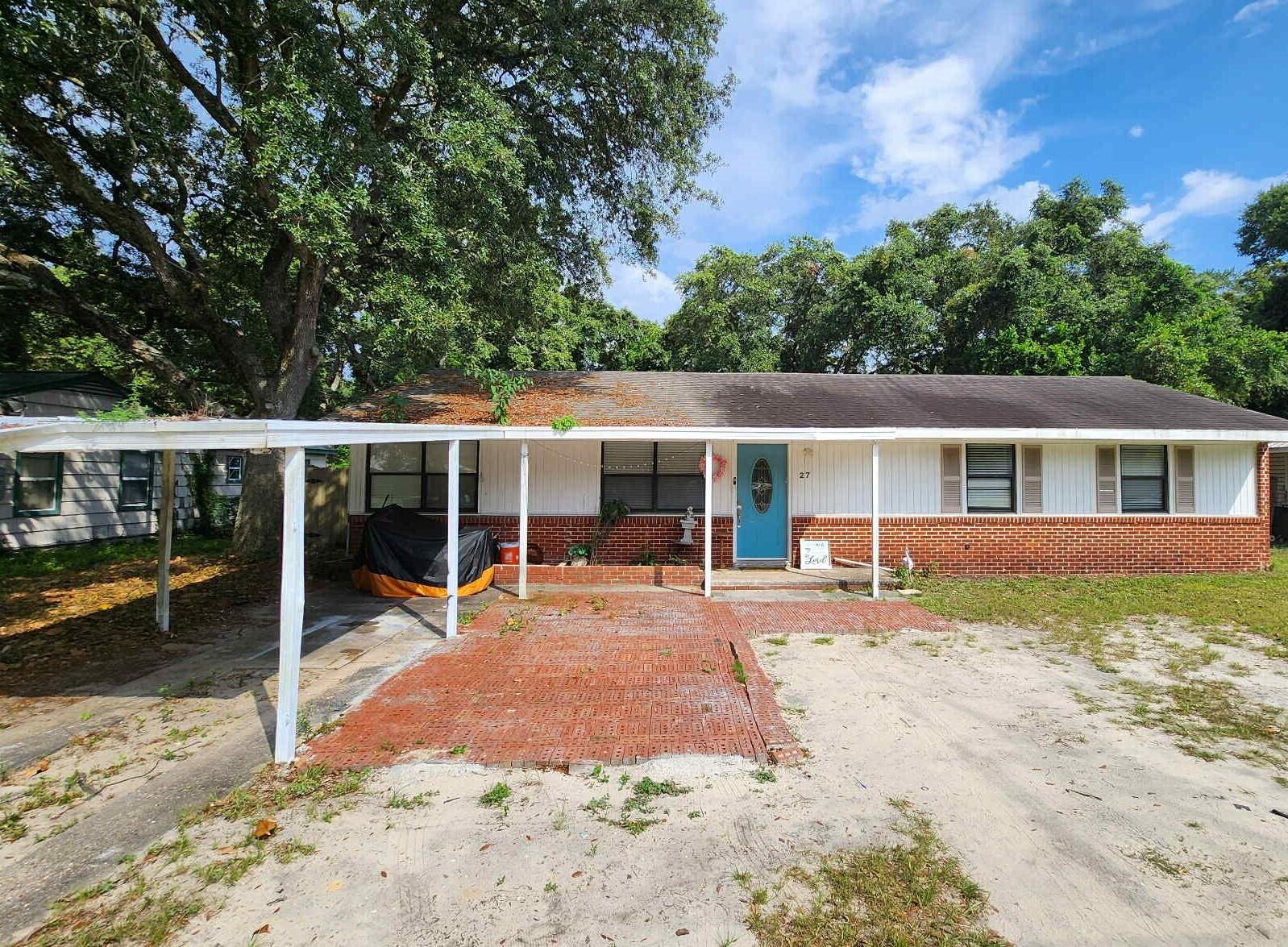 Beautiful 4-bedroom, 2-bath home with 1,597 sq ft, centrally located in Fort Walton Beach. Convenient to military bases, beaches, shopping, and dining. This home offers a spacious open living area with durable LVP flooring throughout. The kitchen and dining area are adjacent to the living room in a functional split floor plan. The primary suite includes an en suite bath and direct access to the laundry room. Three additional bedrooms and a full guest bath provide ample space. Updates include copper wiring, modern light fixtures, raised panel interior doors, and double-pane windows. Exterior features include an open patio, one-car carport, and a large fenced backyard. Sheds convey ''as-is.'' Buyer to verify all information and dimensions. Sellers will replace roof with acceptable offer.