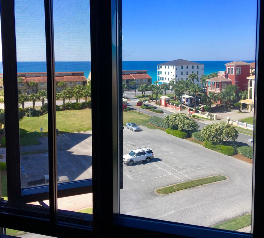 Welcome to Beach Dreams!  This 2 bedrm condo is located perfectly on the 6th floor offering gulf views and a fabulous location!  Have the best of both worlds with amazing views of the Gulf from your Master Bedroom and Pool Views from the spacious Living Room Balcony. Updated kitchen, hurricane windows/shutters and newer flooring!  BONUS.....each condo comes with a HUGE storage room located in the interior hallway. Garage parking is first come, first serve for homeowners only.  As of 3/12, condo has over $10K in rental income already on the books! The Enclave is a favorite complex because of its Scenic 98 location, community pool, two tennis courts, private deeded beach access, volleyball court, and a community clubhouse that is available for rent.  *BUYER TO VERIFY ALL INFO*