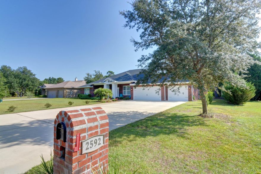 Welcome home ..Simply Stunning true custom built home. Located on a large lot tucked away on a small winding side road with lots of natural oaks and trees offering a wonderful home site.Plenty of off-road parking with a 3-car garage.Amazing back yard is fully fenced with a wooded privacy buffer and park like setting just waiting for your future pool. On entering the home you will be immediately impressed with the attention to detail throughout ~ Gorgeous wood flooring ~Plantation shutters~Gourmet Dream Custom Kitchen with Granite countertops ~ S/S appliances with vented extractor hood~under cabinet lighting~tiled backsplash and double pantry~wrap around counter top bar with open flow to the breakfast nook & family room with high ceilings,crown molding & double doors leading out to the  outdoor living space ~covered porch is screened in and offers an extended patio ~all overlooking your private back yard ~great to enjoy those wonderful Florida evenings...Bedrooms are all a good size ~ Master is 17 x 17 with a trey ceiling ,Wonderful Master Bath~HUGE closet ~ soaking tub ~walk in tiled shower~double vanity with drop down seating area.Two additional beds share a beautiful custom bathroom with large vanity and step in tub/shower. Third bedroom is separate and has its own bathroom with vanity & step in shower perfect for a teenager room or guest suite.All this and the home also offers a full dining room and office. Call and make an appointment today to come and truly appreciate this gem of a home.
Holley By The Sea is located in West Navarre and enjoys membership to the Waterfront recreation center with tennis courts, 3 swimming pools, fully equipped gym /sauna and steam rooms, children's play park and walk out pier....The location is ideal for the local shops and in easy access of the Navarre Beach Bridge across to the beautiful white sandy beaches of the Gulf of Mexico. Relocating to Hurlburt Field AFB or Pensacola....you are in easy driving distance to HWY 98 and SR 87 that leads to the I10 .
