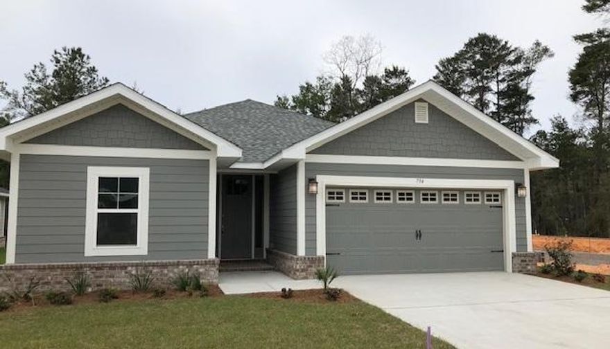 Craftsman style, all one level 3 BR/2 Bath home located just 2 houses from the Community Pool and Community Exercise Room. Enjoy walking along the sidewalks or nature trail to the community dock in one of Freeport's newest communities, Lafayette Creek Landing conveniently located near Publix Shopping Center in Freeport.  This 2020 built home offers open floor plan with Core-Tex vinyl flooring with updated, quartz countertops, stainless steel appliances, 2-car garage and level .14 acre lot.  2020 built Craftsman style home. Walking distance to Freeport Publix. 18 minutes to Grayton Beach State Park.  9' ceilings & 8' entry door, CoreTec Pro Plus flooring, Moen faucets, lever-handled hardware. Fully sodded yard with sprinkler system.