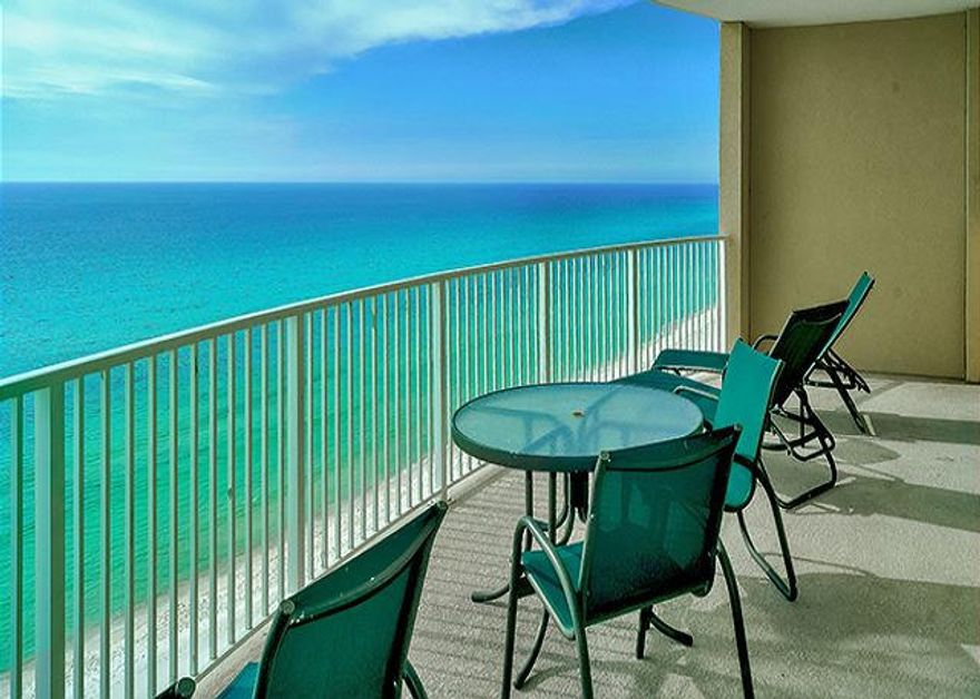 2BR/2BA unit #1103 located on the desirable mid-floor area of Emerald Isle. Outstanding views of the Gulf of Mexico with large balcony of approx. 271 sq ft. Beautifully decorated and fully furnished. View the Emerald Green waters as you relax in bed. Includes storage unit on the same floor. Emerald Isle boasts two swimming pools with one being indoors, fitness center, whirlpool, and other excellent amenities. The location is ideal as it is close to Pier Park, and has excellent access to the New International Airport with direct flights to Nashville, Houston, Atlanta & other destinations. One of the best values of Gulf front properties. All information including age, sq ft, room dimensions, taxes, schools, or other important information must be verified by inspection, appraisal, & person