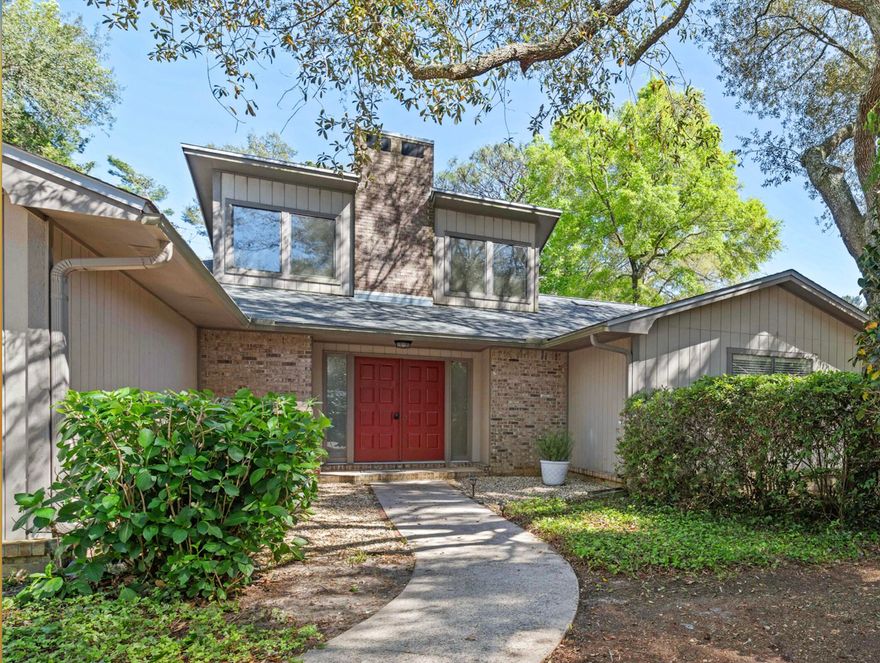 The gorgeous home sits on a huge corner lot (.50 acres).  You'll love the cathedral ceilings & natural light in the living room & kitchen area! The home features 4 bedrooms & 2 bathrooms, 2 living room spaces & a semi-open concept!  The kitchen is stunning! Stainless steel appliances, quartz countertops, farmhouse sink & bar countertop seating.Right off the living room, there is a sunroom that leads you out to your own oasis! There's a huge pool & 450 sqft workshop out back!  The current owners expanded the driveway so you would be able to park your RV or boat off to the side of your home or tucked just passed the fence for privacy.