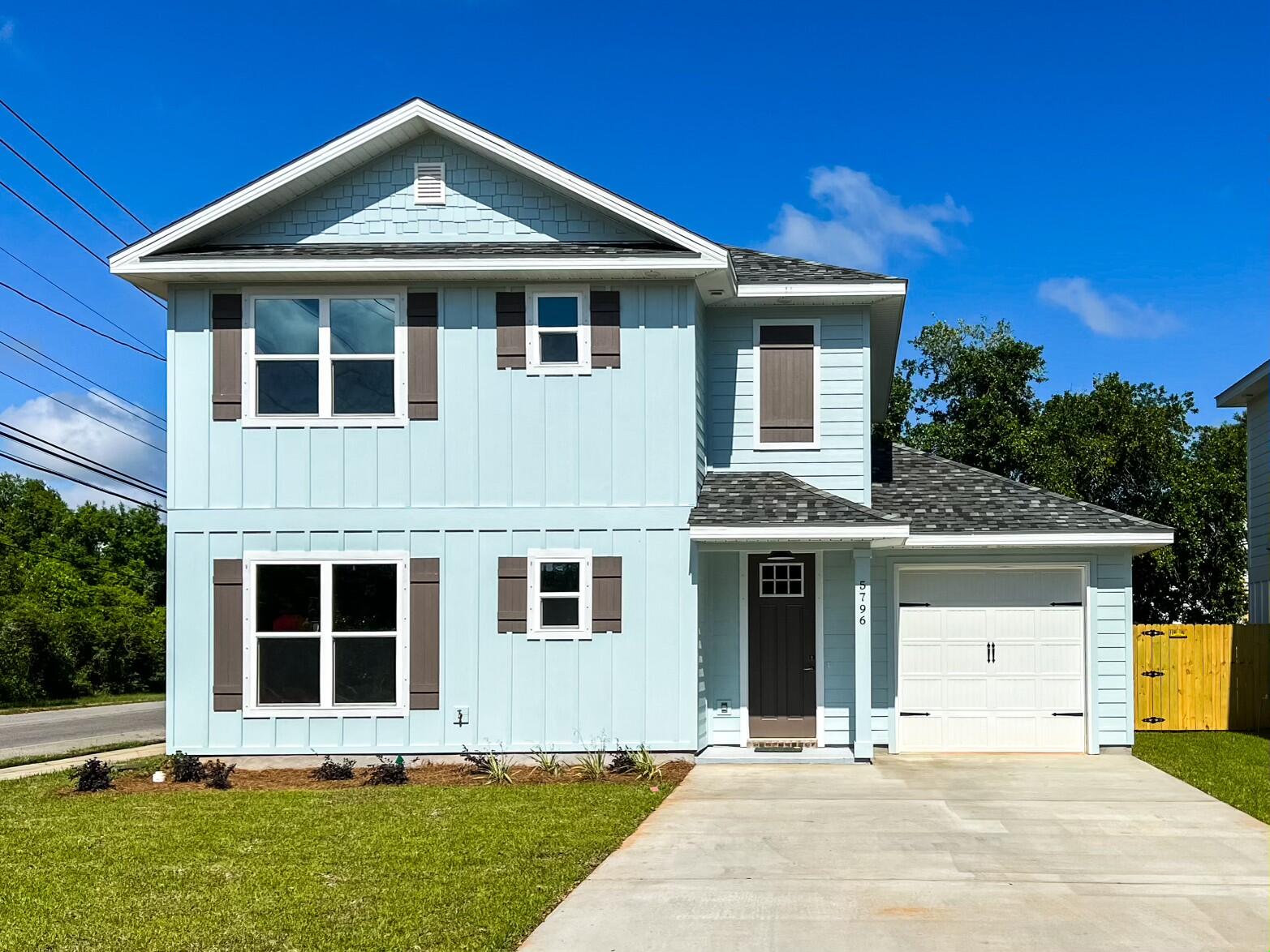 Unlock your next adventure in this modern gem off Innerarity Point Road in Perdido Key! Perfect for hosting, this 3-bed, 3-bath home welcomes you with an open floor plan featuring easy-maintenance luxury vinyl flooring, a gourmet kitchen with quartz countertops and ample storage. The primary bedroom boasts a large walk-in closet and an en-suite bathroom with a separate shower, soaking tub, and dual vanity sinks.  Step outside to a private backyard on a desirable corner lot, complete with a 1-car garage, extra wide driveway, and no HOA--ideal for boat owners. Just minutes from the stunning beaches of Perdido Key, shopping, vibrant beachside bars, and the Naval Base, this home is your gateway to endless outdoor adventures and nearby modern amenities.