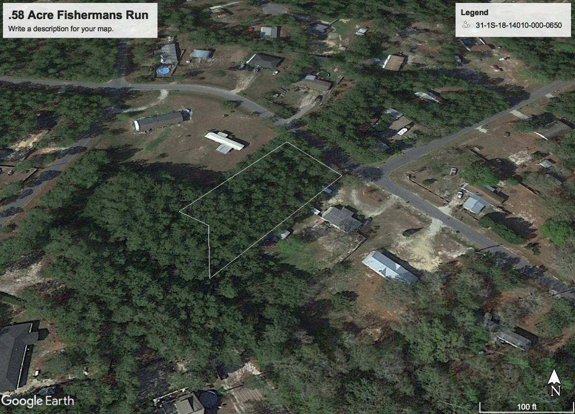 Great location for future home site. This large .58 acre parcel awaits you and your plans for your dream home. Only minutes from Choctawhatchee Bay and the beautiful white sand beaches of South Walton.Cash only offers.
