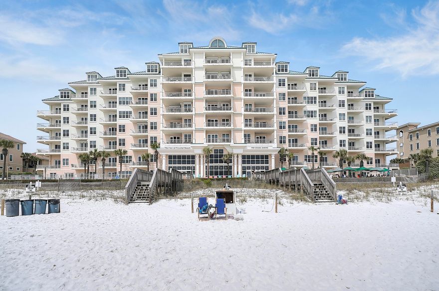 ENJOY AMAZING GULF VIEWS in a 5-bedroom unit at the Inn at Crystal Beach.   LOCKOUT CONDO!   Rare opportunity to own this beautiful 5-bedroom 4-bath Gulf front condo located in the prestigious Inn at Crystal Beach as your second home or investment property! This Condo has a unique ''lock-out'' floor plan, allowing for an excellent rental opportunity with comparable units with  $185,508 year to date. This unique condo has an ''A'' and a ''B'' Unit or can rent as a 5 bedrooms with a connecting door.  503A is a 3 Bedroom/2 Bathroom unit and 503B is a 2 Bedroom/2 Bathroom unit.  Each side offers a full kitchen, a living & dining area as well as a washer.dryer in each unit. and both side have  balcony access from the living room as well as the master bedroom.  Show this great condo today!