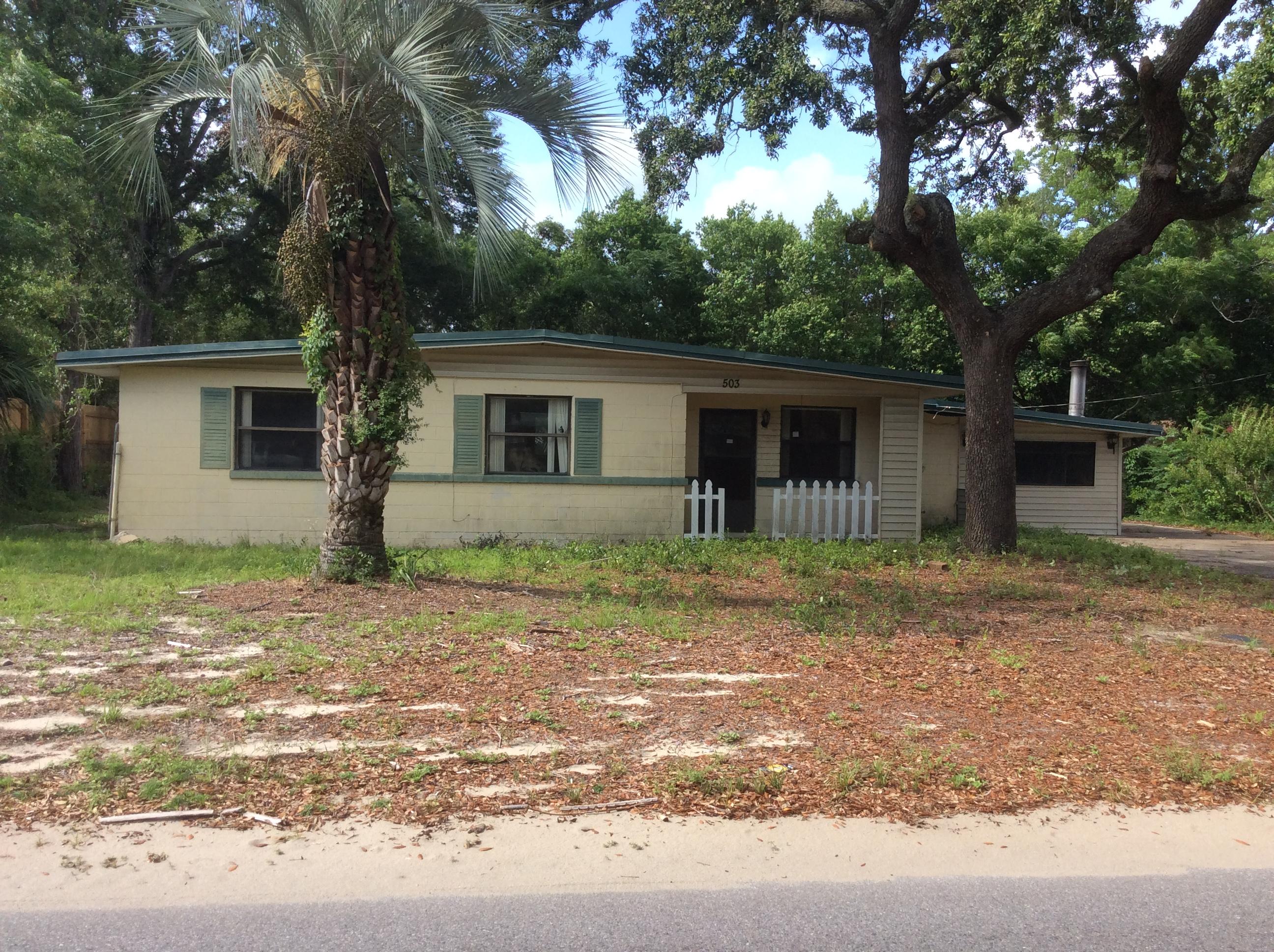 LoKation! LoKation! LoKation! Great opportunity to own this property located in the heart of Fort Walton Beach. Just minutes away from the beautiful beaches of the Emerald Coast, Eglin Air force Base, and Hurlburt Field. Solid block house will need work and updates. It will definitely make a great investment or a great owner occupied once project is completed. Due to the work needed, property would probably not qualify for most financing.