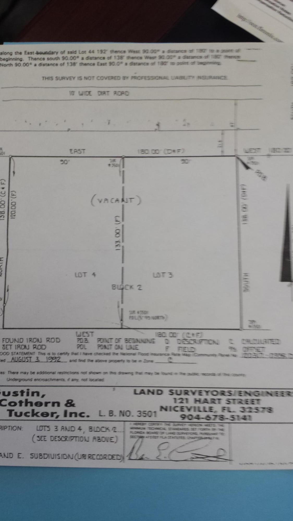 JM & E Subdivision - Land