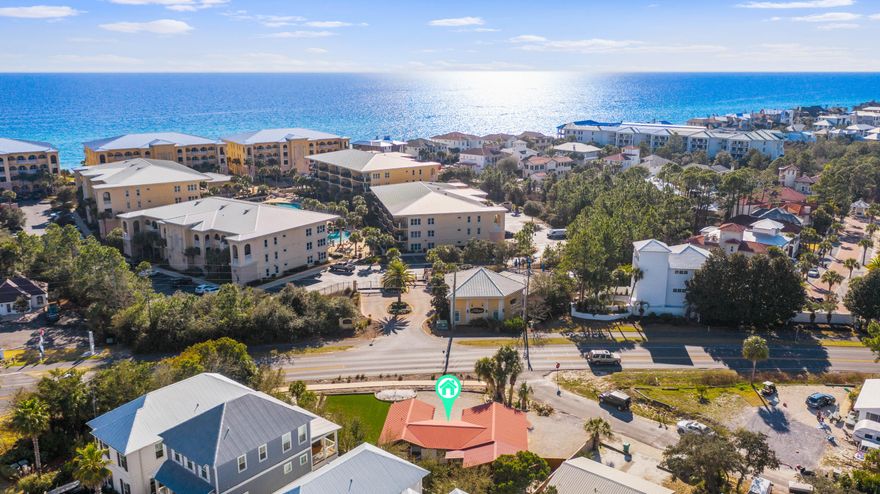 Don't miss this amazing opportunity to own a charming single story west end 30A home!  Located in Blue Mountain Beach, this stunning home is situated on a  CORNER DOUBLE LOT, directly on 30A-- with plenty of outdoor entertaining space. The backyard boasts a covered TREX deck, outdoor bar/entertainment area, Astroturf green space and sugary white beach sand. Most of your time will be spent outdoors! The exterior boasts brand new paint and a modern tin roof. Interior custom crown molding can be found throughout the home and modern tile covers every inch of the floors. Lot can be subdivided. There is plenty to love about this home. Located within close proximity to multiple beach access points along 30A.