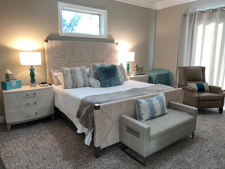 These exceptional Villas rarely come on the market so don't wait on this one! 2 bedrooms in main residence, plus a separate one bedroom casita, perfect for guests, mother-in-law, older children or office. Villa owners enjoy all the conveniences and amenities Regatta Bay has to offer: Gated golf course community, private road access to marina, restaurants, Whole Foods and Destin Commons, community pool, tennis courts, pickleball courts. Drive your golf cart everywhere! Or, ride your bike to the beach. This single story residence boasts a gated courtyard with private pool. Sliders open to pool from master bedroom, 2nd bedroom, great room and casita.The floor plan is wide open, making for easy living (all landscaping is done for you!) and entertaining. Master bedroom bath boasts double