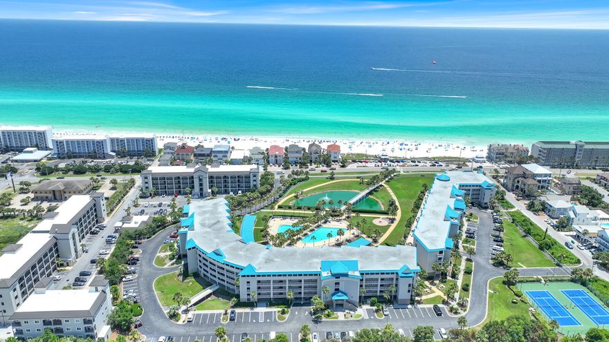 Welcome to Your Dream Beach Retreat! Located in a premier gated resort, this stunning 2-bedroom, 2-bathroom unit offers unparalleled luxury and convenience. As the largest 2-bedroom floor plan in the community, this fully furnished, turnkey condo is ready for you to move in and start enjoying the coastal lifestyle. Breathtaking Gulf Views: Enjoy stunning vistas of the Gulf from your private balcony, perfect for relaxing with a morning coffee or evening cocktail. Spacious Living: The unit boasts Luxury Vinyl Plank flooring throughout, creating a sleek and easy-to-maintain living space. Modern Kitchen: Equipped with stainless steel appliances. Large Laundry Room: Convenient and practical, offering ample space for all your laundry needs. Dedicated Garage Parking: Never worry about finding a parking spot with your own dedicated garage space. Extra Storage: A dedicated storage locker provides additional space for your beach gear and personal items. Resort Amenities: Enjoy access to multiple pools, including one heated pool for year-round swimming. The resort also features tennis courts, grilling areas, a fitness center, and a clubhouse. Beach Access: Direct beach access with bathrooms and showers makes your beach trips effortless and enjoyable. Pet-Friendly: Owners are allowed to bring their pets, making this the perfect home for the whole family. Don't miss out on this exceptional opportunity to own a piece of paradise. Schedule a showing today and experience the ultimate in coastal living!