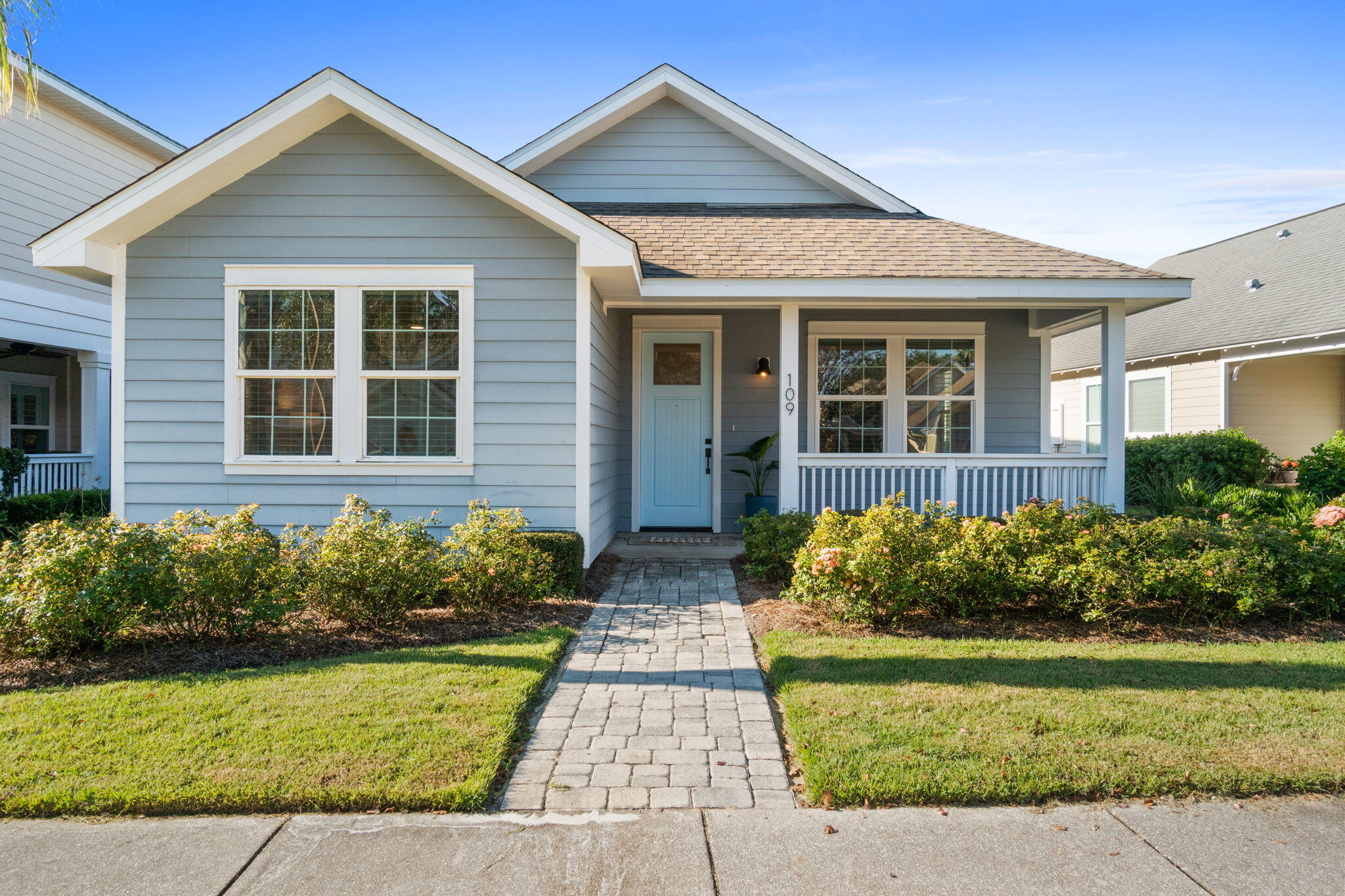 Step into your new home at 109 Turtle Cove in Panama City Beach, FL, where coastal charm meets chic sophistication. This inviting beach retreat is a true gem, ready for you to move in with just your personal belongings. Offering 1,756 square feet, this elegantly designed home features three spacious bedrooms & two bathrooms. The open-concept layout is adorned with premium upgrades typical of a custom-built residence, including sophisticated lighting fixtures, wood tile flooring, and abundant storage solutions.The kitchen is fully equipped to meet the needs of any home chef. It boasts a gas stove & cooktop, a microwave, a large refrigerator all centered around a stainless steel island. The expansive pantry & ample cabinetry make it a hostess's dream for storing entertaining essentials... Enjoy leisurely meals in your cozy dining area or step out onto your private patio to savor breathtaking sunsets.
Beyond the home's stunning interiors, the vibrant community offers an array of amenities. Dive into relaxation with a large pool and hot tub, engage in a game of tennis or pickleball, or maintain your fitness routine at the fitness center. For those with a love for water adventures, a dock provides access to the serene Lake Powell and the majestic Gulf of America. With the convenience of both an attached garage and carport, alongside a spacious laundry room, this home is perfectly set up to be your primary residence or an idyllic second home.
Located just 1.1 miles by golf cart or bike from pristine white sandy beaches, you're also a mere 3 miles from the eastern end of the iconic 30A Highway and 6.5 miles from the lively Pier Park shopping and dining district. The location is truly unparalleled, offering the perfect blend of convenience and community spirit, with welcoming neighbors that make Turtle Cove at Lake Powell an exceptional place to call home. Discover the delightful lifestyle awaiting you at the entrance to Wild Heron and Sharkstooth Golf Club.