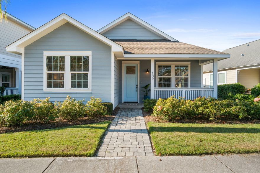 Step into your new home at 109 Turtle Cove in Panama City Beach, FL, where coastal charm meets chic sophistication. This inviting beach retreat is a true gem, ready for you to move in with just your personal belongings. Offering 1,756 square feet, this elegantly designed home features three spacious bedrooms & two bathrooms. The open-concept layout is adorned with premium upgrades typical of a custom-built residence, including sophisticated lighting fixtures, wood tile flooring, and abundant storage solutions.The kitchen is fully equipped to meet the needs of any home chef. It boasts a gas stove & cooktop, a microwave, a large refrigerator all centered around a stainless steel island. The expansive pantry & ample cabinetry make it a hostess's dream for storing entertaining essentials... Enjoy leisurely meals in your cozy dining area or step out onto your private patio to savor breathtaking sunsets.
Beyond the home's stunning interiors, the vibrant community offers an array of amenities. Dive into relaxation with a large pool and hot tub, engage in a game of tennis or pickleball, or maintain your fitness routine at the fitness center. For those with a love for water adventures, a dock provides access to the serene Lake Powell and the majestic Gulf of America. With the convenience of both an attached garage and carport, alongside a spacious laundry room, this home is perfectly set up to be your primary residence or an idyllic second home.
Located just 1.1 miles by golf cart or bike from pristine white sandy beaches, you're also a mere 3 miles from the eastern end of the iconic 30A Highway and 6.5 miles from the lively Pier Park shopping and dining district. The location is truly unparalleled, offering the perfect blend of convenience and community spirit, with welcoming neighbors that make Turtle Cove at Lake Powell an exceptional place to call home. Discover the delightful lifestyle awaiting you at the entrance to Wild Heron and Sharkstooth Golf Club.
