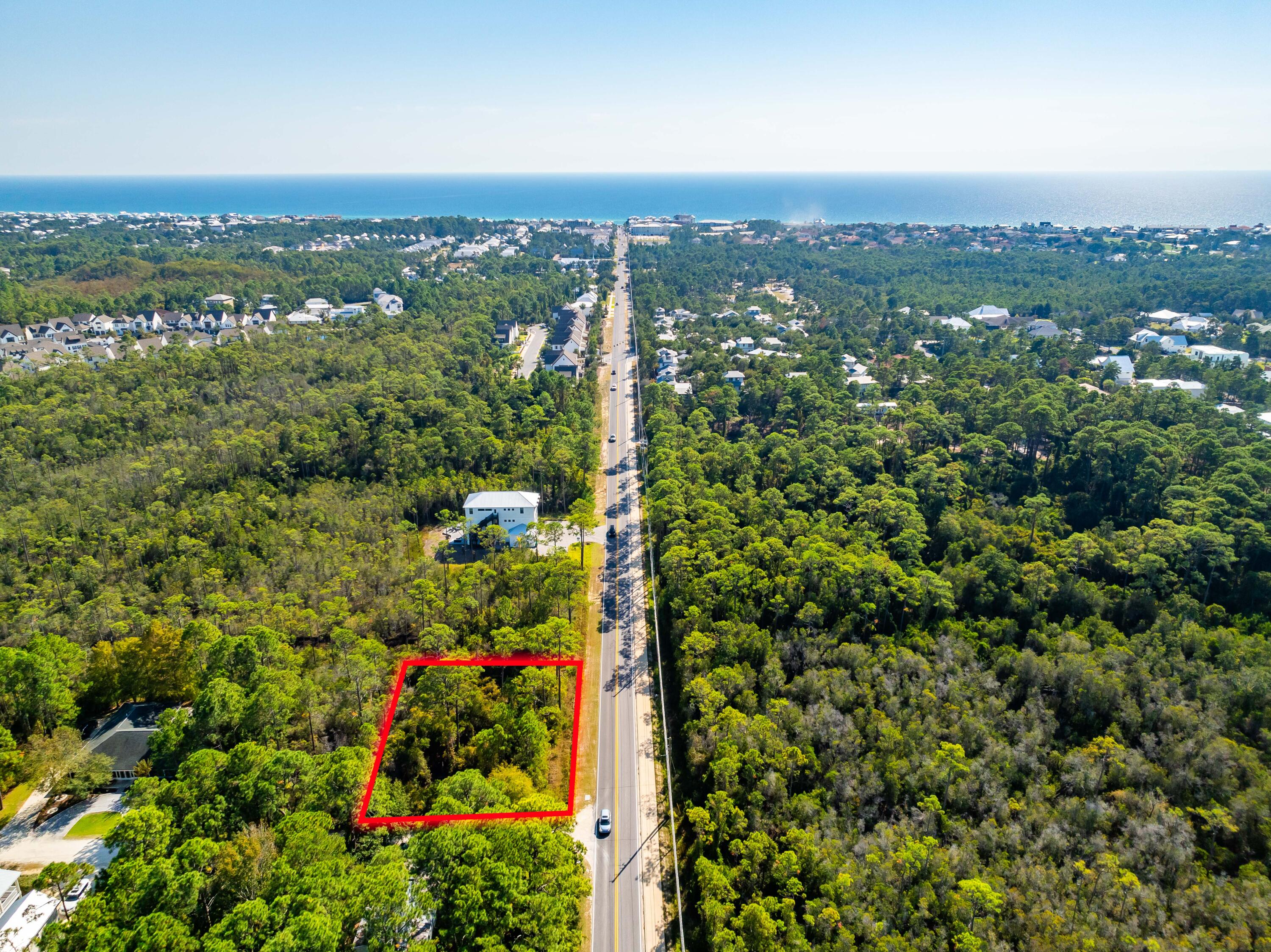 Here's your opportunity to build on a prime 1/3-acre corner lot in one of the most vibrant corridors on 30A - the highly desirable Hwy 393. Perfectly situated just minutes from the Gulf's beautiful beaches, popular dining, and boutique shopping, this lot is ideal for a primary residence, second home, or investment property.Located in the preferred X Flood zone, no flood insurance is required, offering peace of mind. With a survey and wetland report available, your plans are already off to a great start. Don't miss out on this chance to craft your dream space in the heart of 30A's most dynamic area!