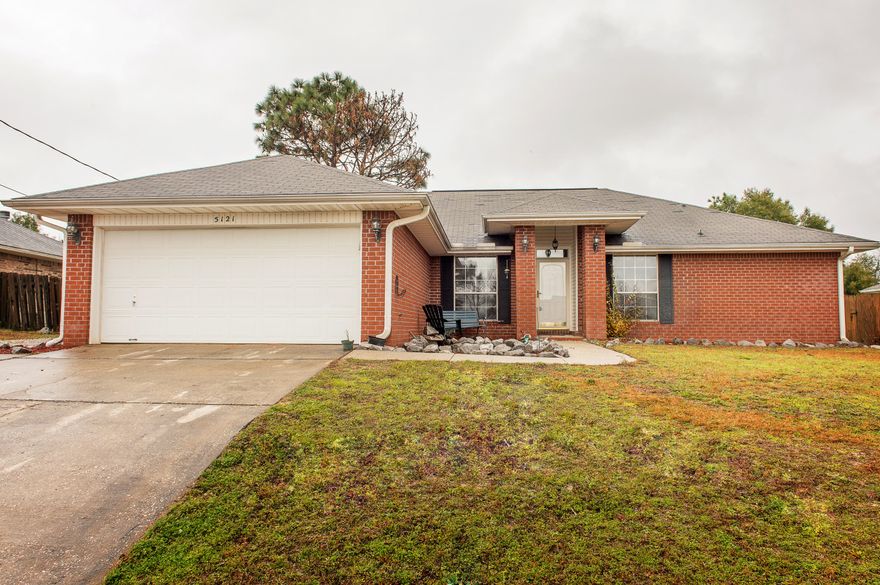 This is a great house located south of Interstate 10 in Crestview. Every wall has a fresh coast of paint on it and the sellers have new carpet installed as well. This home features an open floorplan, vaulted ceilings, large bedrooms and a large flat lot. Come check it out!