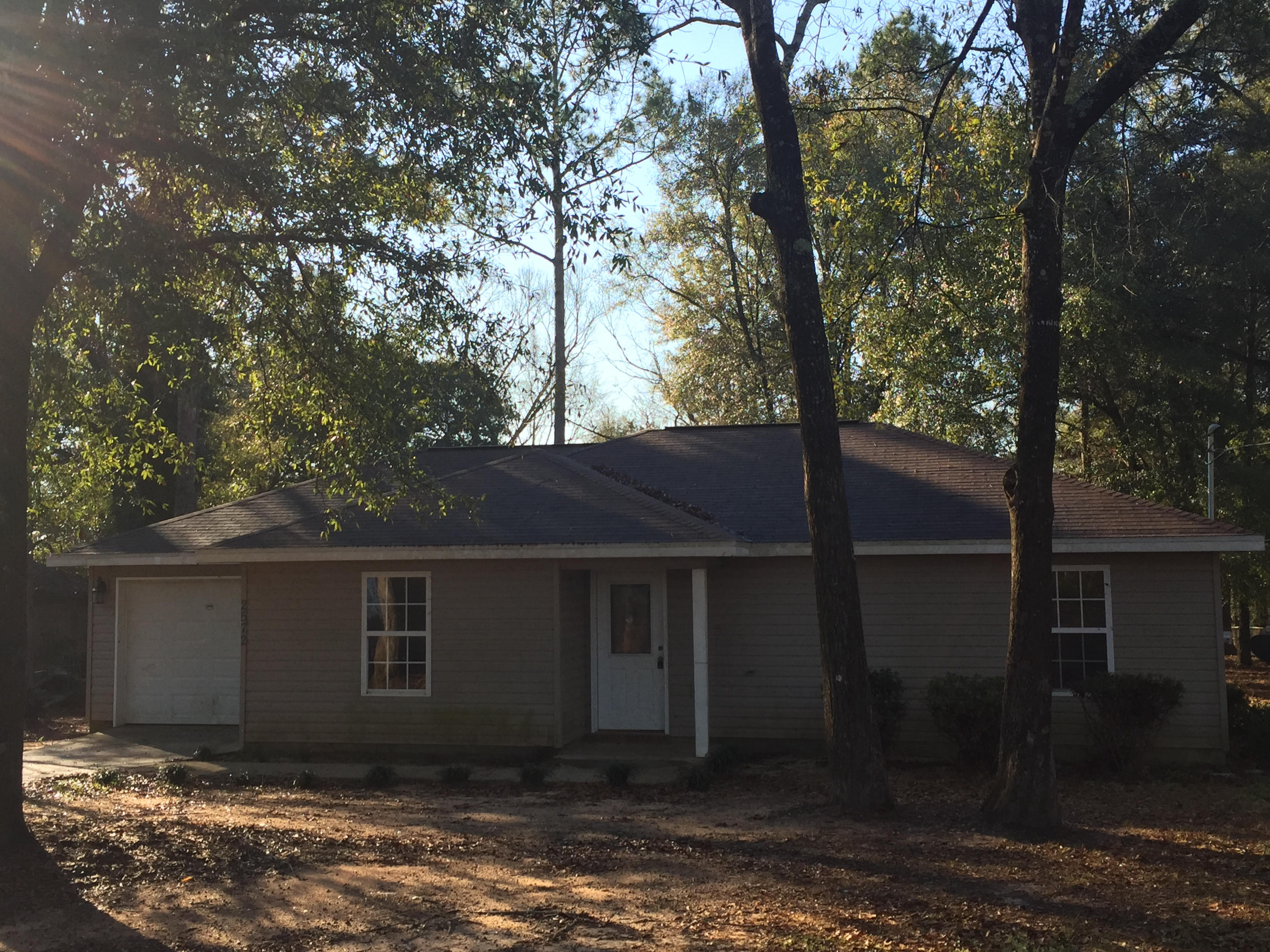 Three Bedroom 2 bath Home with large yard and one car garage. Home would be eligible for rehabilitation financing or cash purchase.