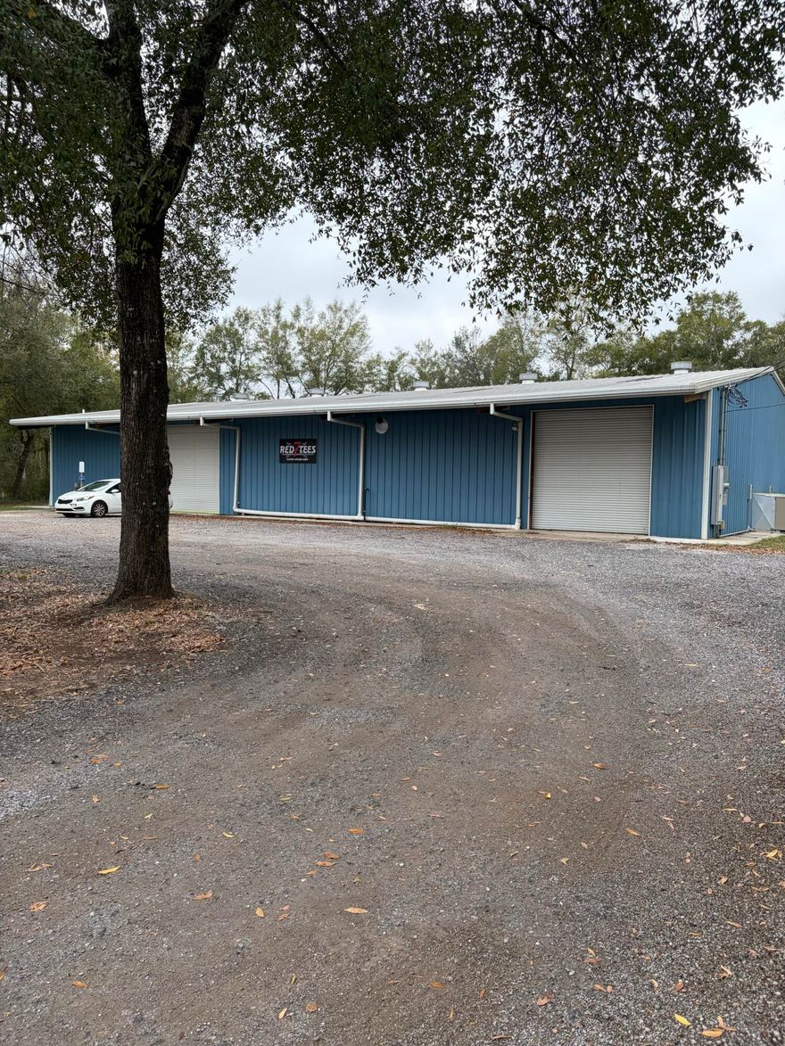 Established commercial building ready for your business. With approximately 6000 sq ft of floor space including a bathroom, kitchen area, office and meeting space the possibilities are endless. There is also a loft area for extra storage needs. The building is equipped with three phase power to house all of your manufacturing needs. It is just around the corner from Bob Sikes Airport with three sides of the property adjacent to county land that has runway access. Call today to schedule your private showing.