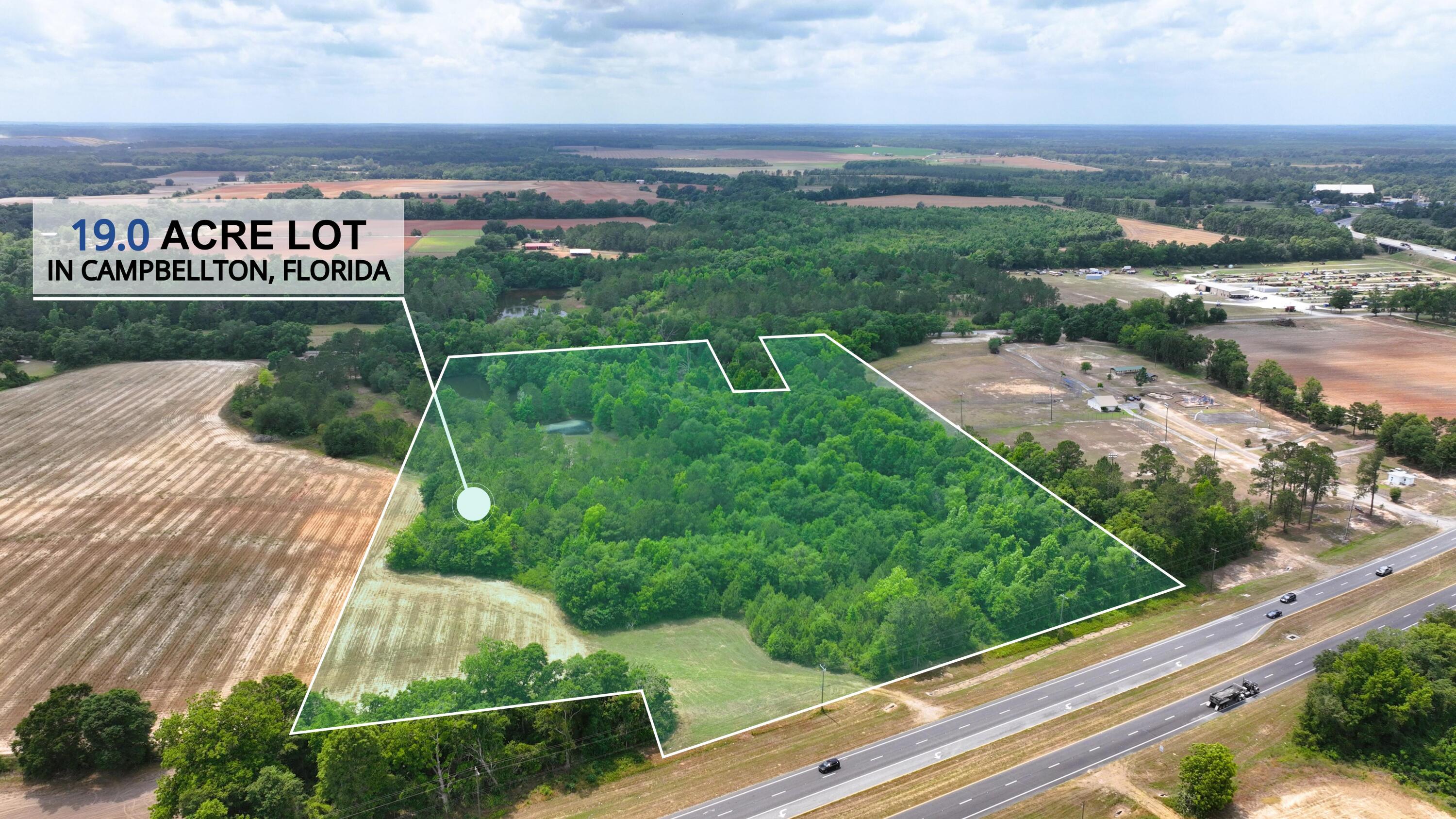 If you've been searching for the perfect blend of privacy, space, and location, this 19-acre wooded lot in Campbellton, FL is it! Situated right on Hwy 231 and adjacent to Campbellton Park, this property offers incredible visibility and access while maintaining the peace and seclusion of a heavily wooded parcel.With agricultural zoning (AG), this land offers a range of possibilities, build your dream home, start a farm, raise animals, or simply invest in land with long-term potential. A small portion of the lot is cleared, providing a great start for building or setting up a homestead.
