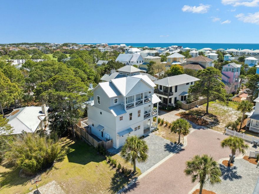 Experience luxury coastal living at 33 Maritime Way in Santa Rosa Beach, FL. This stunning three-story home, built in 2023, offers 5 bedrooms, 4.5 baths, 2,929 sq. ft. of beautifully designed living space, and a gulf view. Nestled in the sought-after Sea Pointe community in Dune Allen, this home is just minutes from the pristine white-sand beaches of 30A, with convenient beach access nearby. The open-concept floor plan features high-end finishes, a gourmet kitchen with premium appliances, and spacious living areas perfect for entertaining. Relax on private balconies, enjoy the serene coastal breeze, and take advantage of the exclusive community pool, shared with only five other homes. Explore nearby dining, shopping, state parks, nature trails, and world-class golf courses. Whether you're seeking a primary residence, vacation retreat, or investment property, don't miss this rare opportunity to own a piece of paradise on the Emerald Coast!
